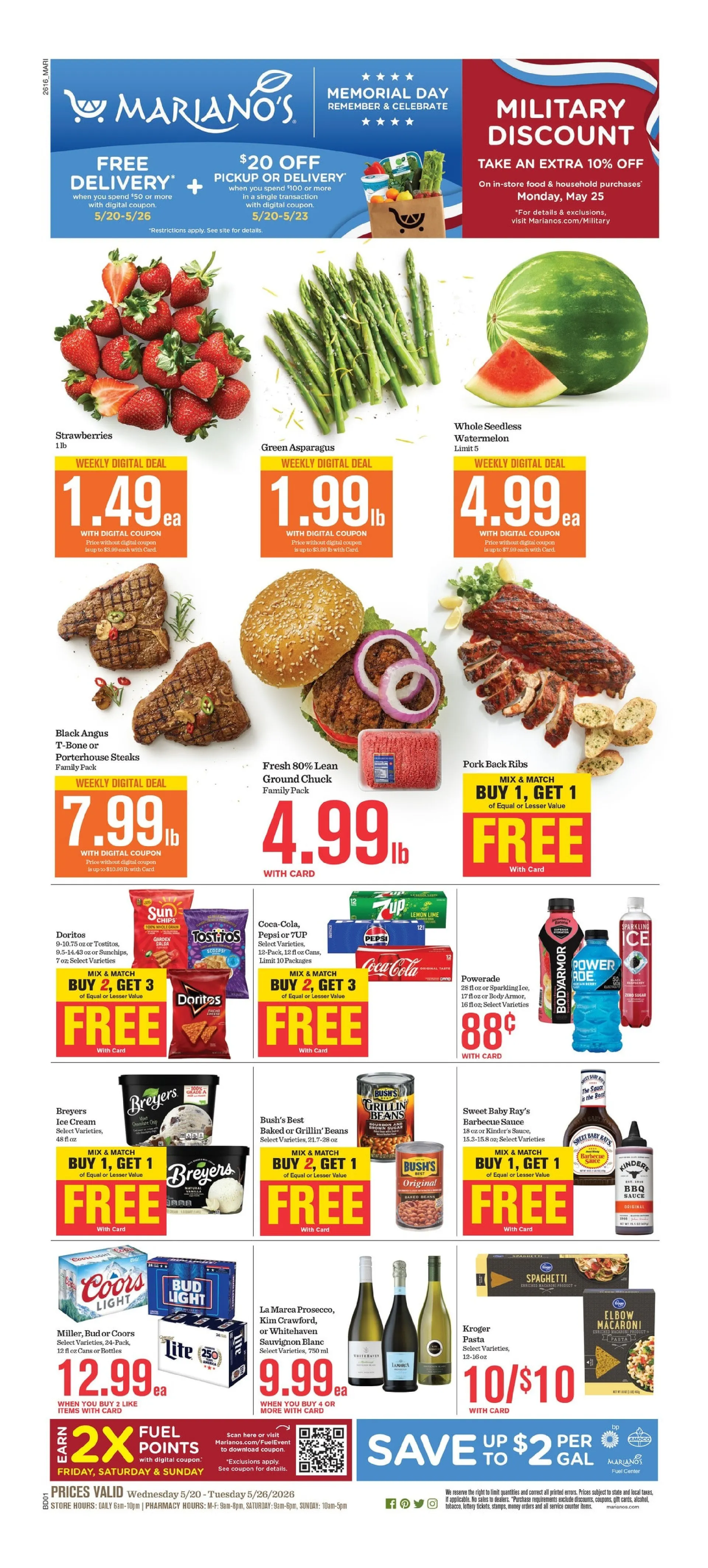 Weekly ad  Mariano's Sales from May 20 to May 26 2026 - Page 1