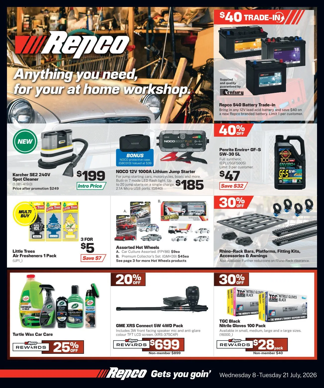 Repco Sales - Catalogue valid from 8 July to 21 July 2026 - page 1