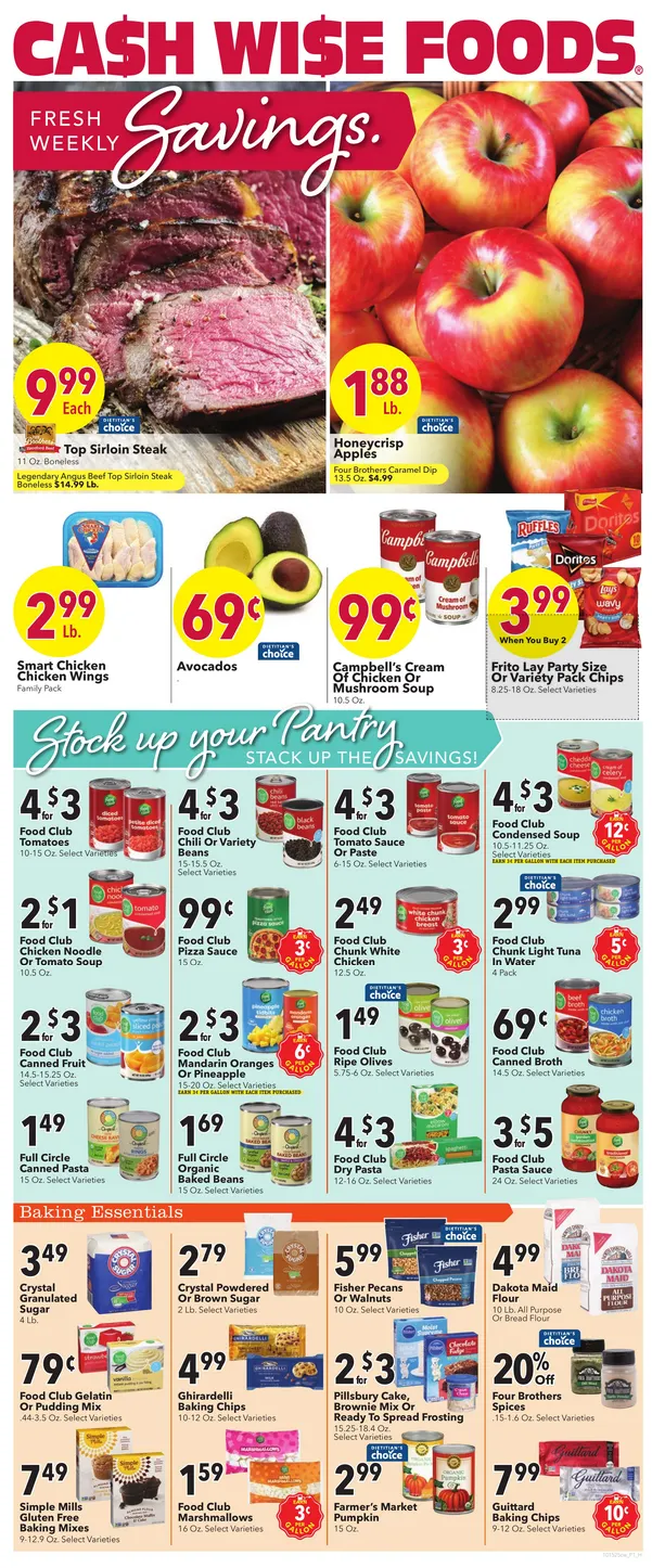 Weekly ad Cash Wise Sales from October 16 to October 21 2025 - Page 1