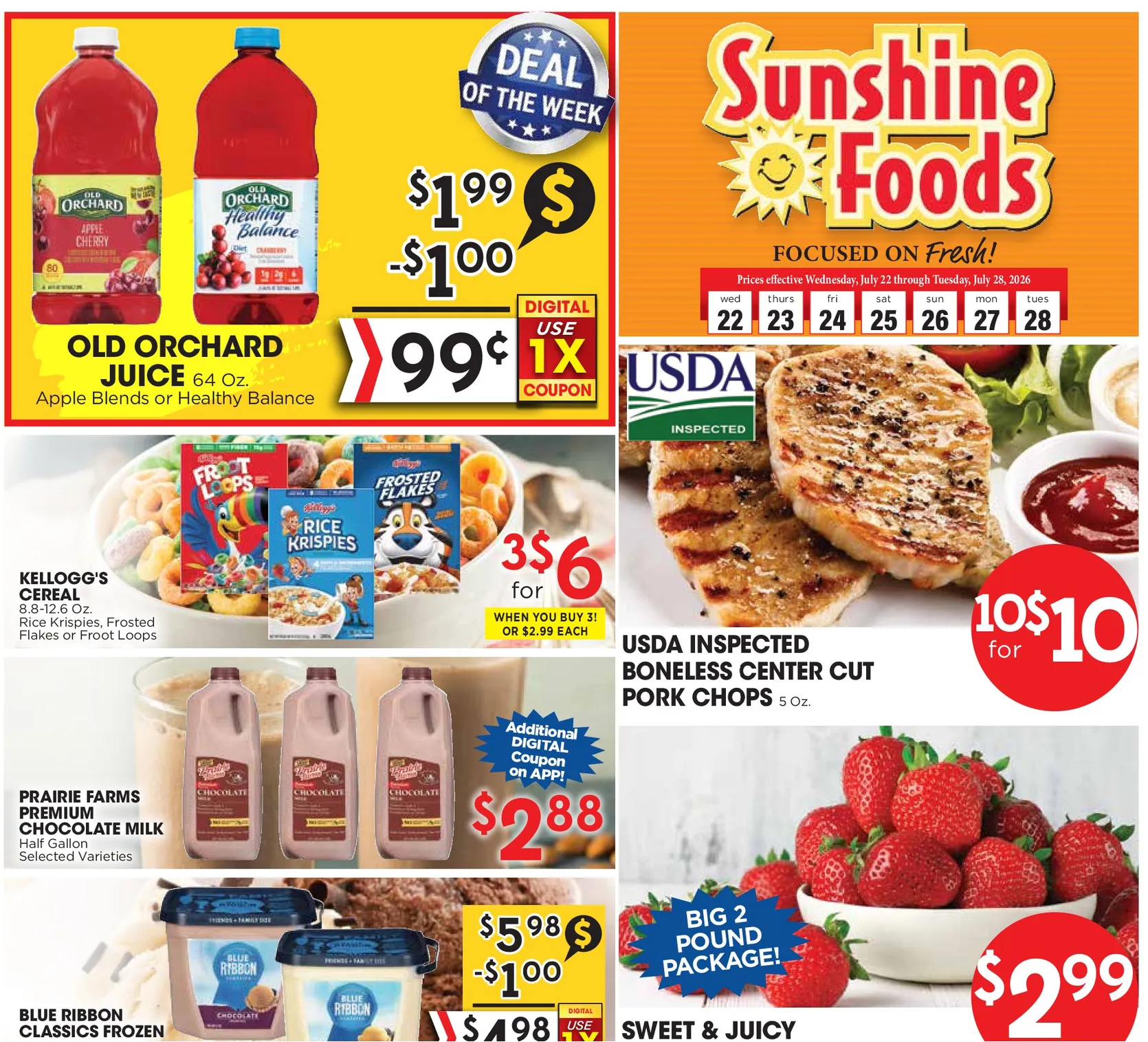 Weekly ad Sunshine Foods Sales from July 22 to July 28 2026 - Page