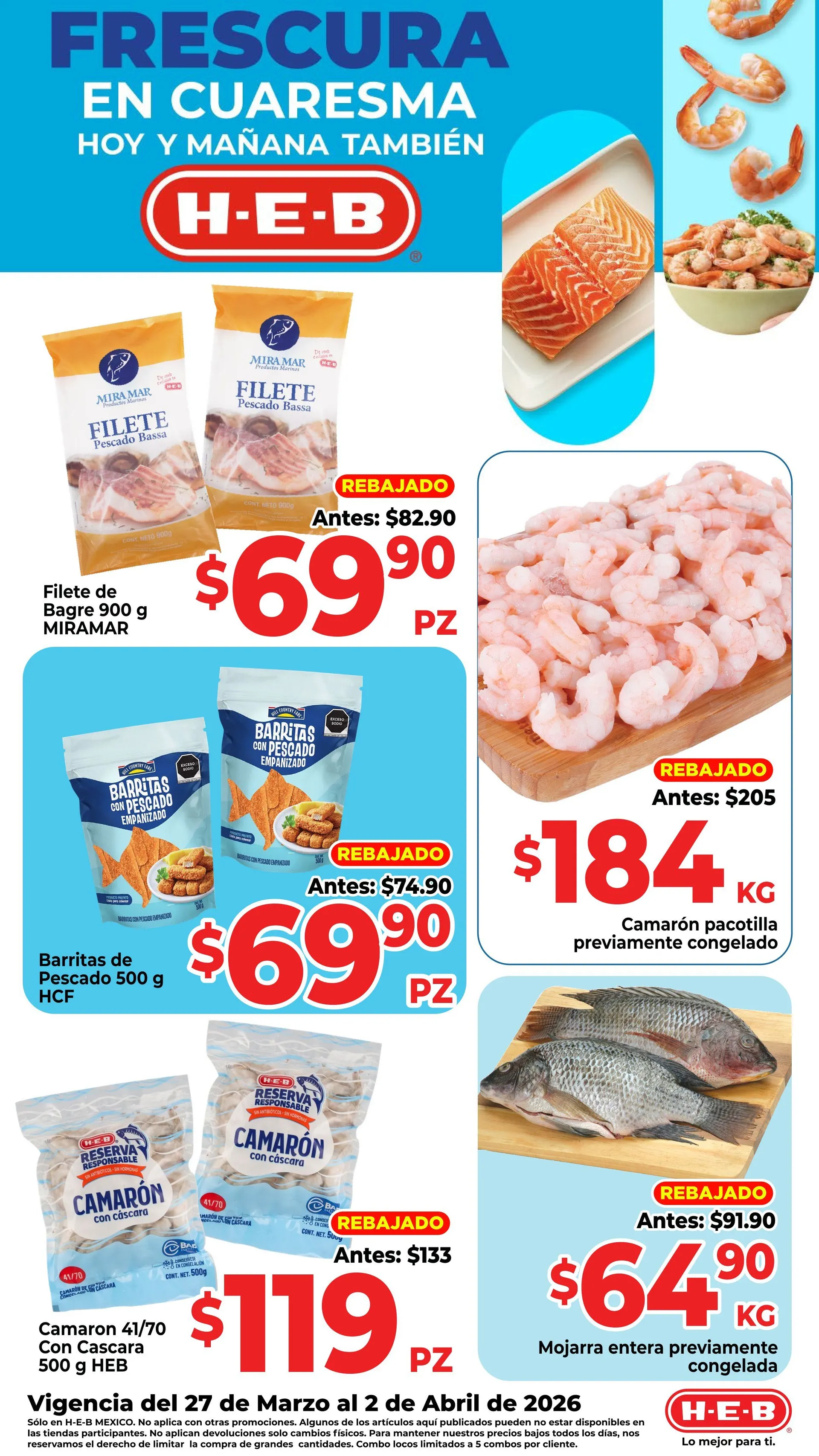 Catálogo de H-E-B Ofertas 30 de marzo al 3 de abril 2026 - Pagina 1