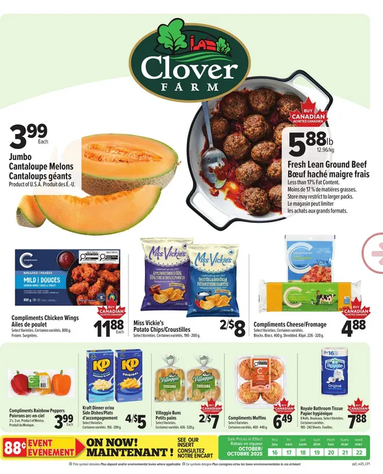 Clover Farm Sales from October 16 to October 22 2025 - flyer page 1