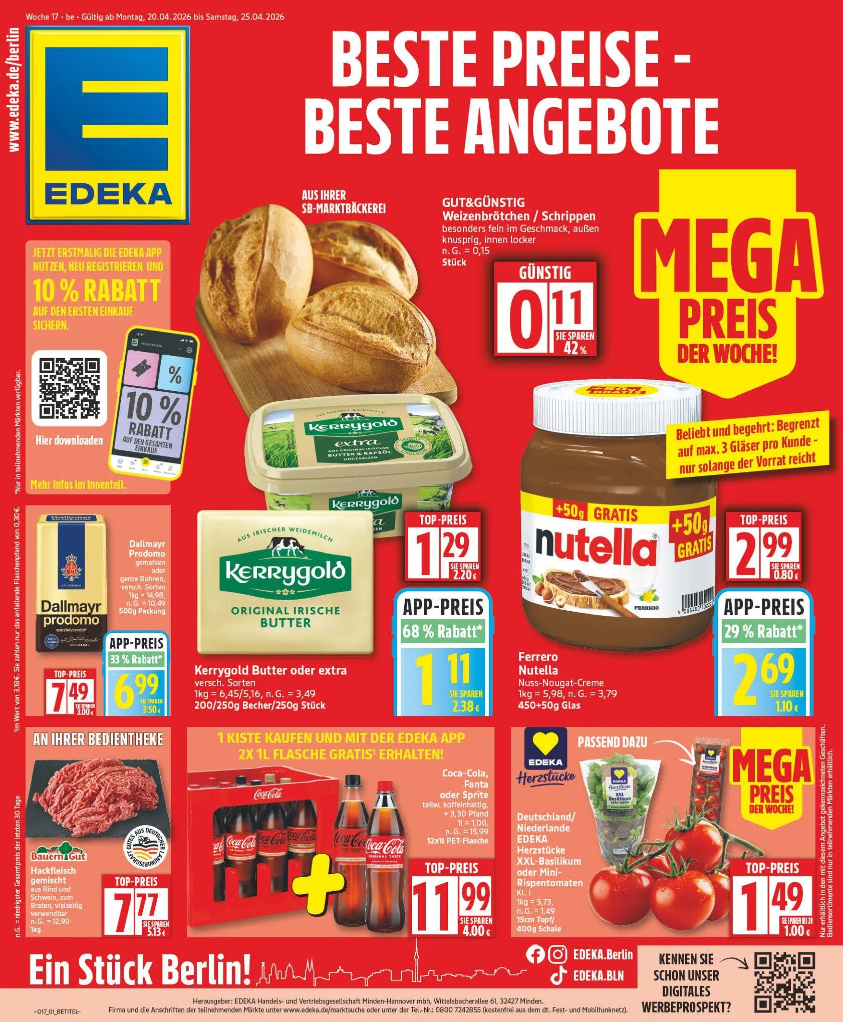 Edeka Prospekte von 22. April bis 28. April 2026 - Prospekt seite 1
