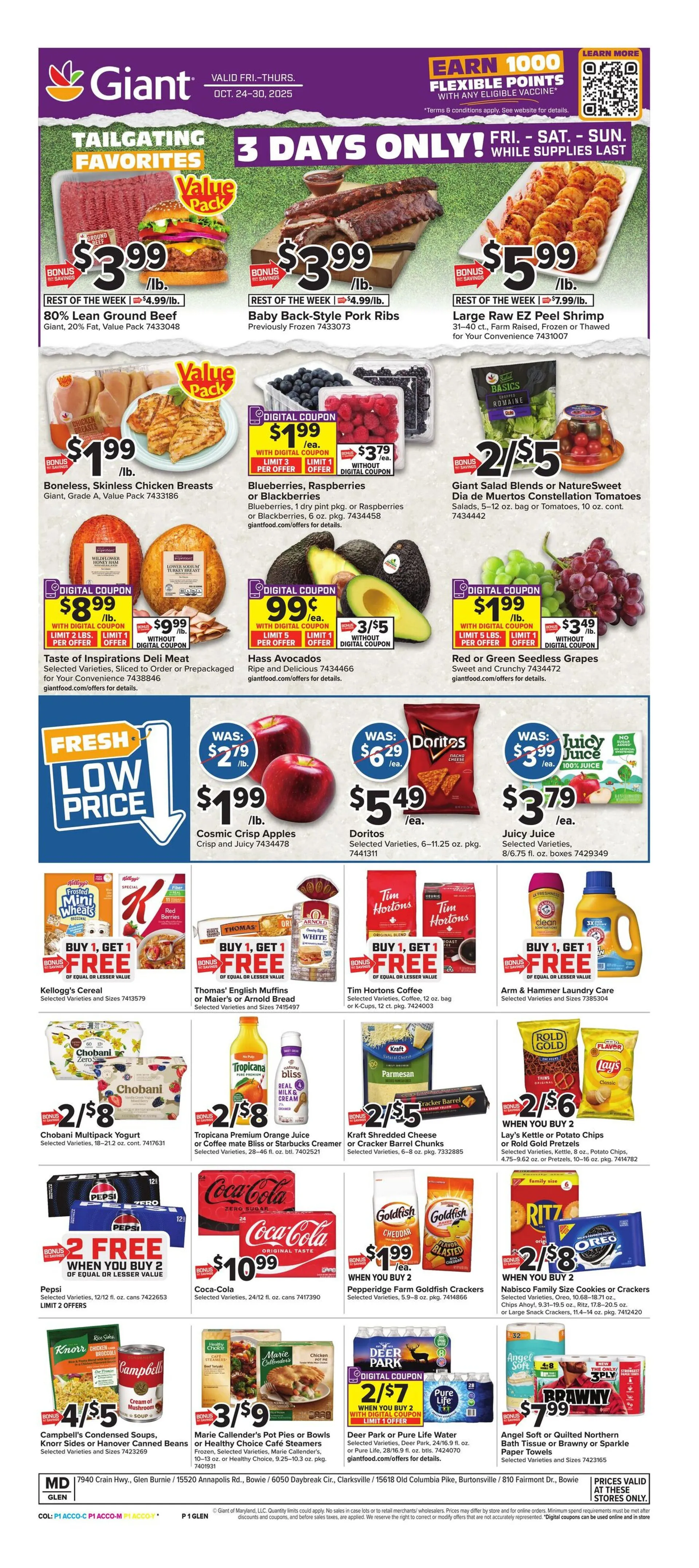 Weekly ad Giant Food sales from October 24 to October 30 2025 - Page 