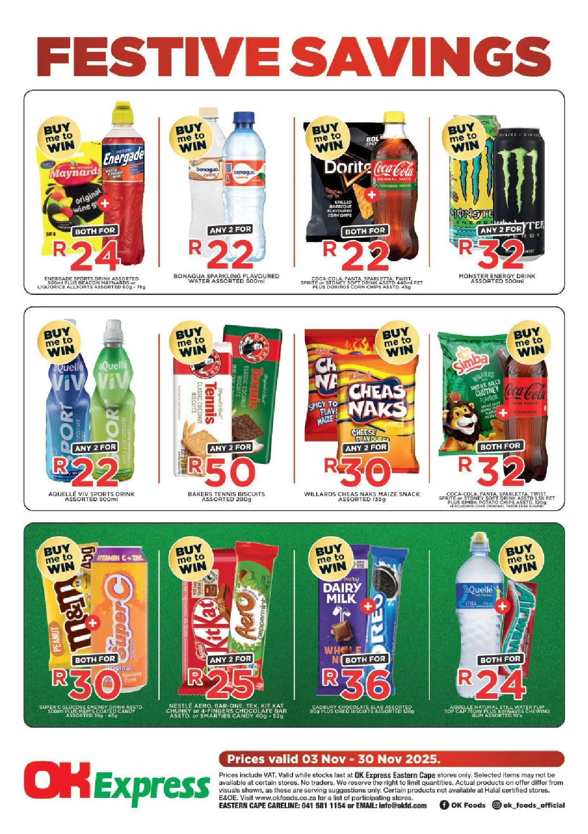 OK Foods Sales from 3 November to 30 November 2025 - Catalogue Page 1