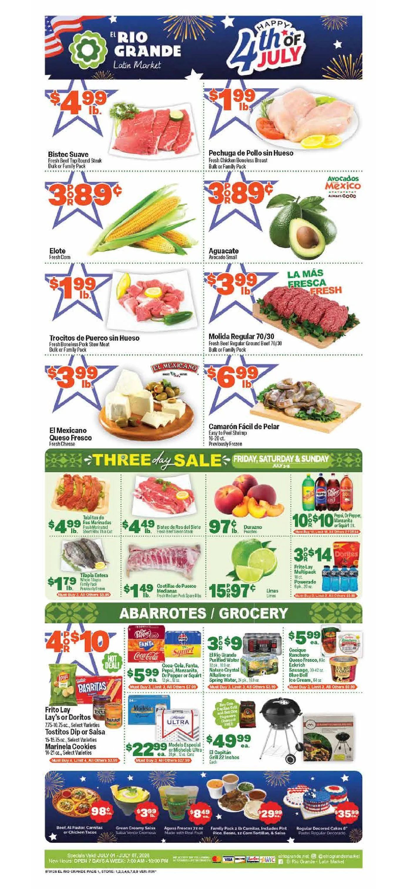 Weekly ad El Rio Grande Sales from July 1 to July 7 2026 - Page 