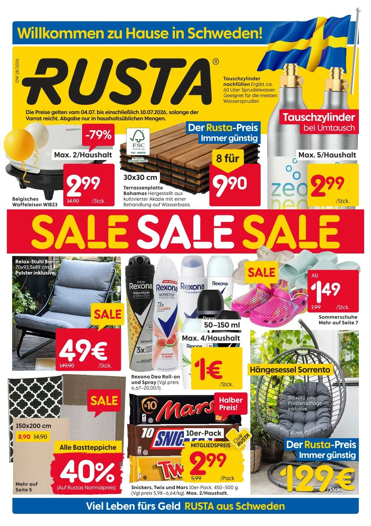 Prospekt Rusta von 4. Juli bis 10. Juli 2026 - Prospekt seite 1