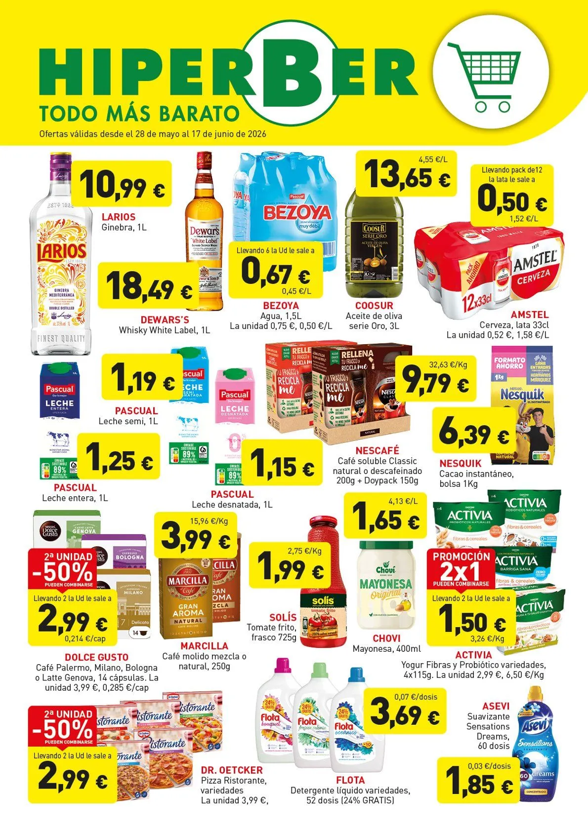 Catálogo de Hiperber Ofertas 28 de mayo al 17 de junio 2026 - Página 1