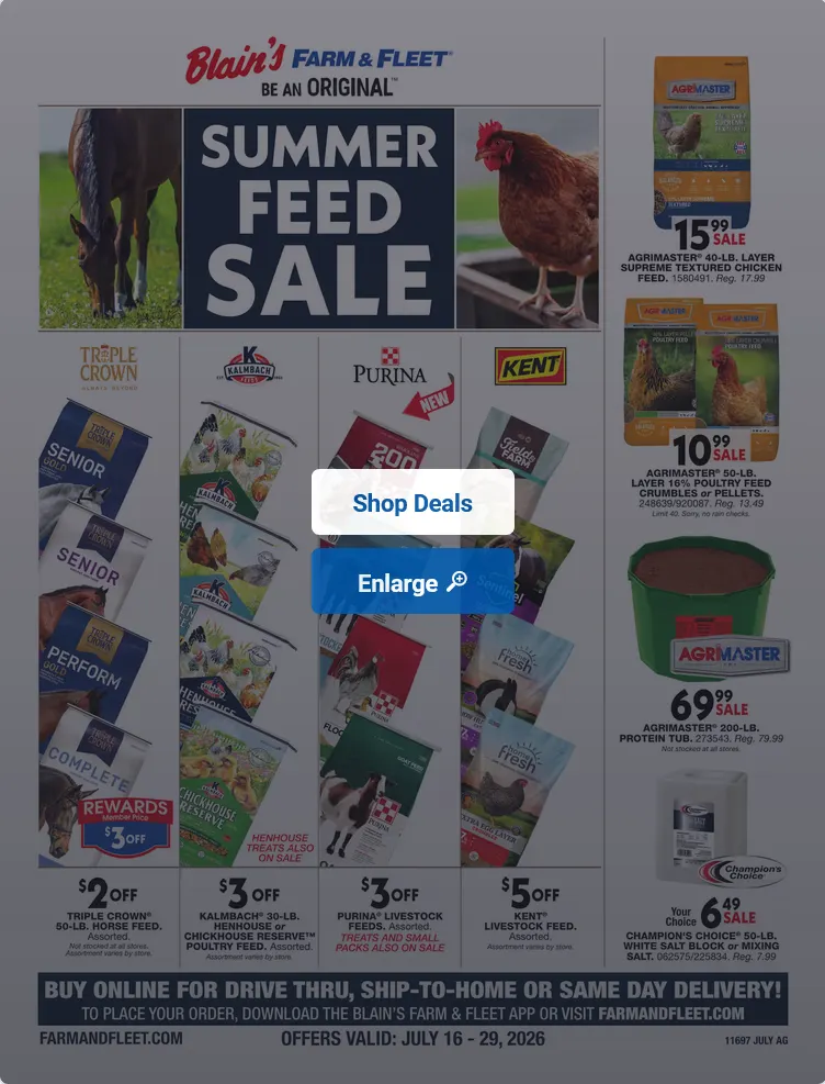 Weekly ad Blain's Farm & Fleet Sales from July 16 to July 29 2026 - Page
