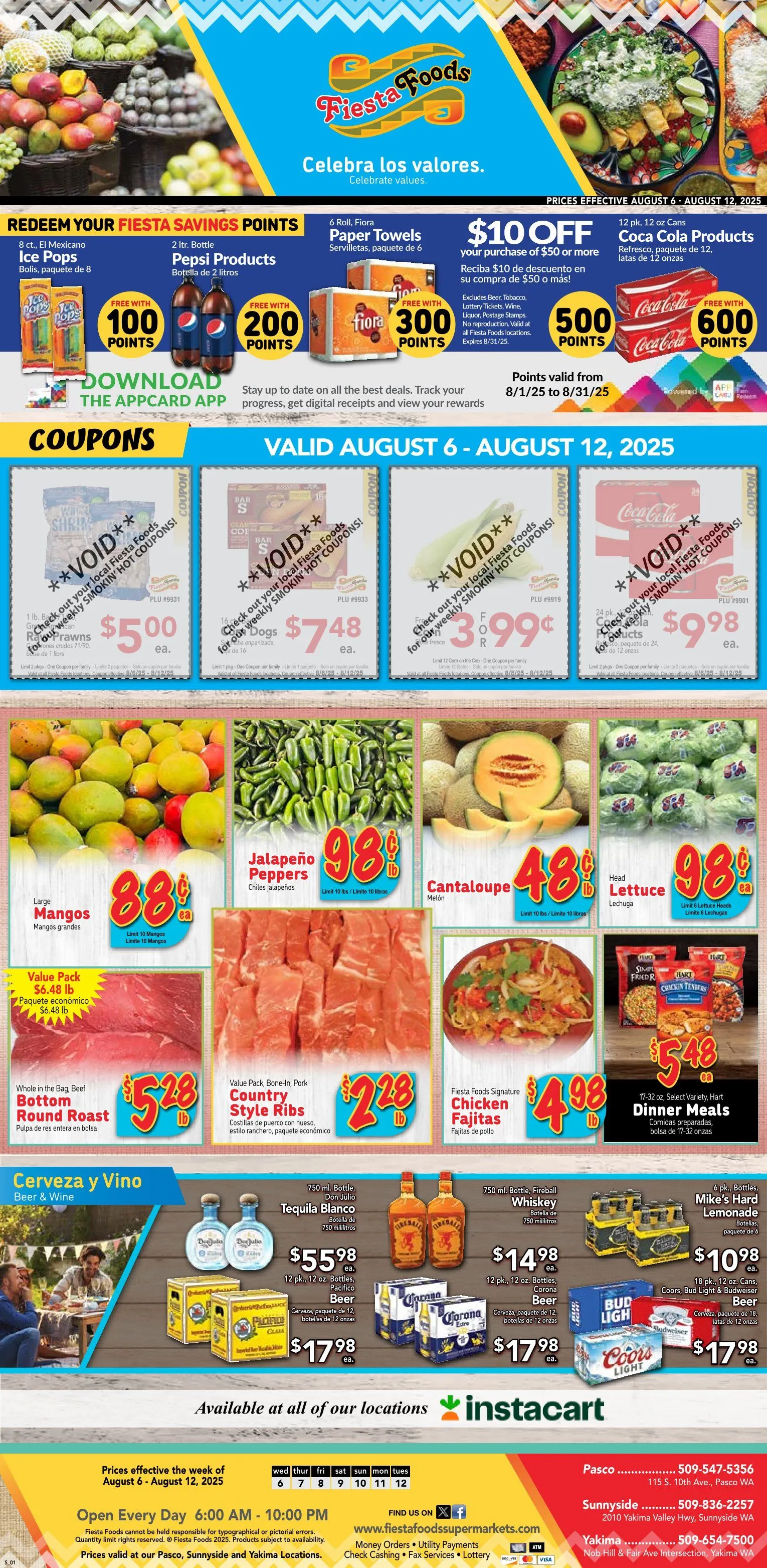 Weekly ad Fiesta Foods SuperMarkets Sales from August 6 to August 13 2025 - Page 