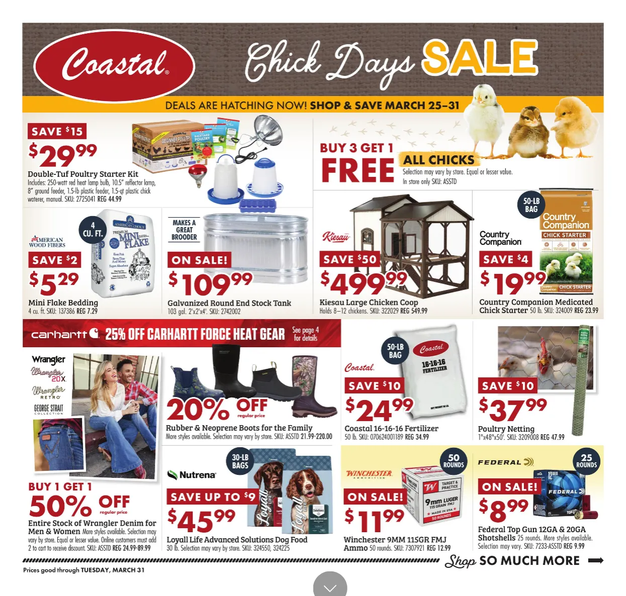 Weekly ad Coastal Farm & Ranch Sales from March 25 to March 31 2026 - Page 