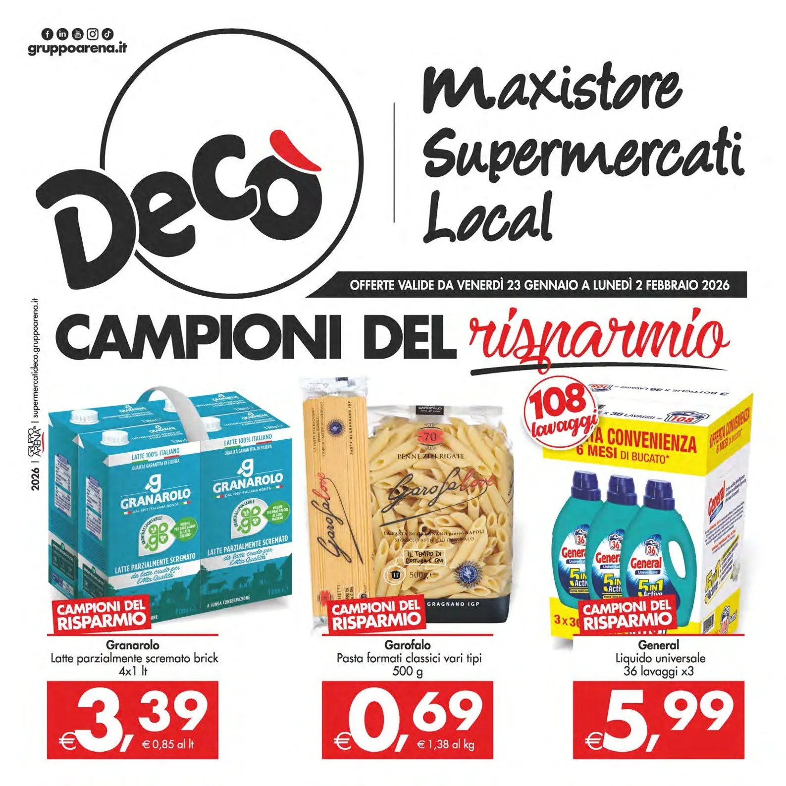 Volantini Deco Supermercati da 23 gennaio a 2 febbraio di 2026 - Pagina del volantino 