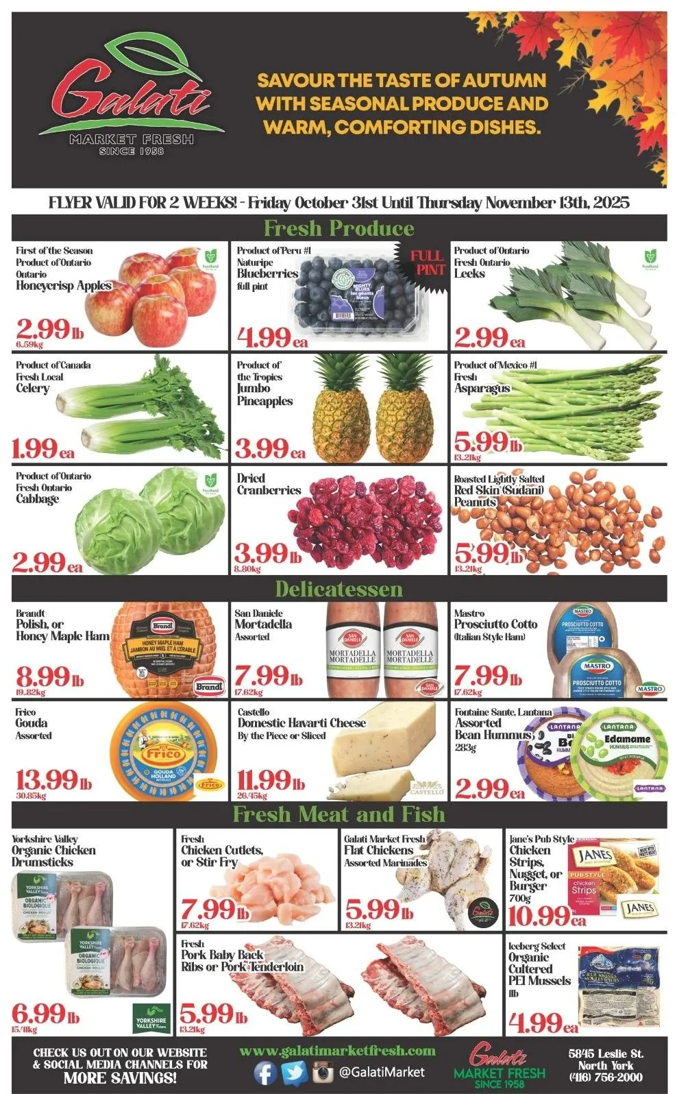Galati Market Fresh Sales from October 31 to November 13 2025 - flyer page 1