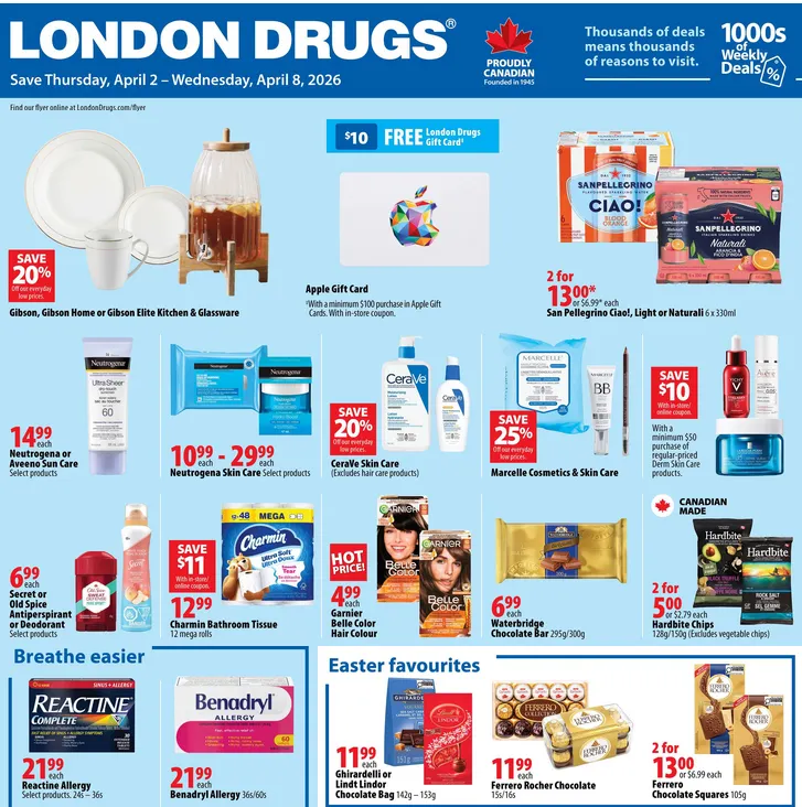 London Drugs Sales from April 2 to April 8 2026 - flyer page 1