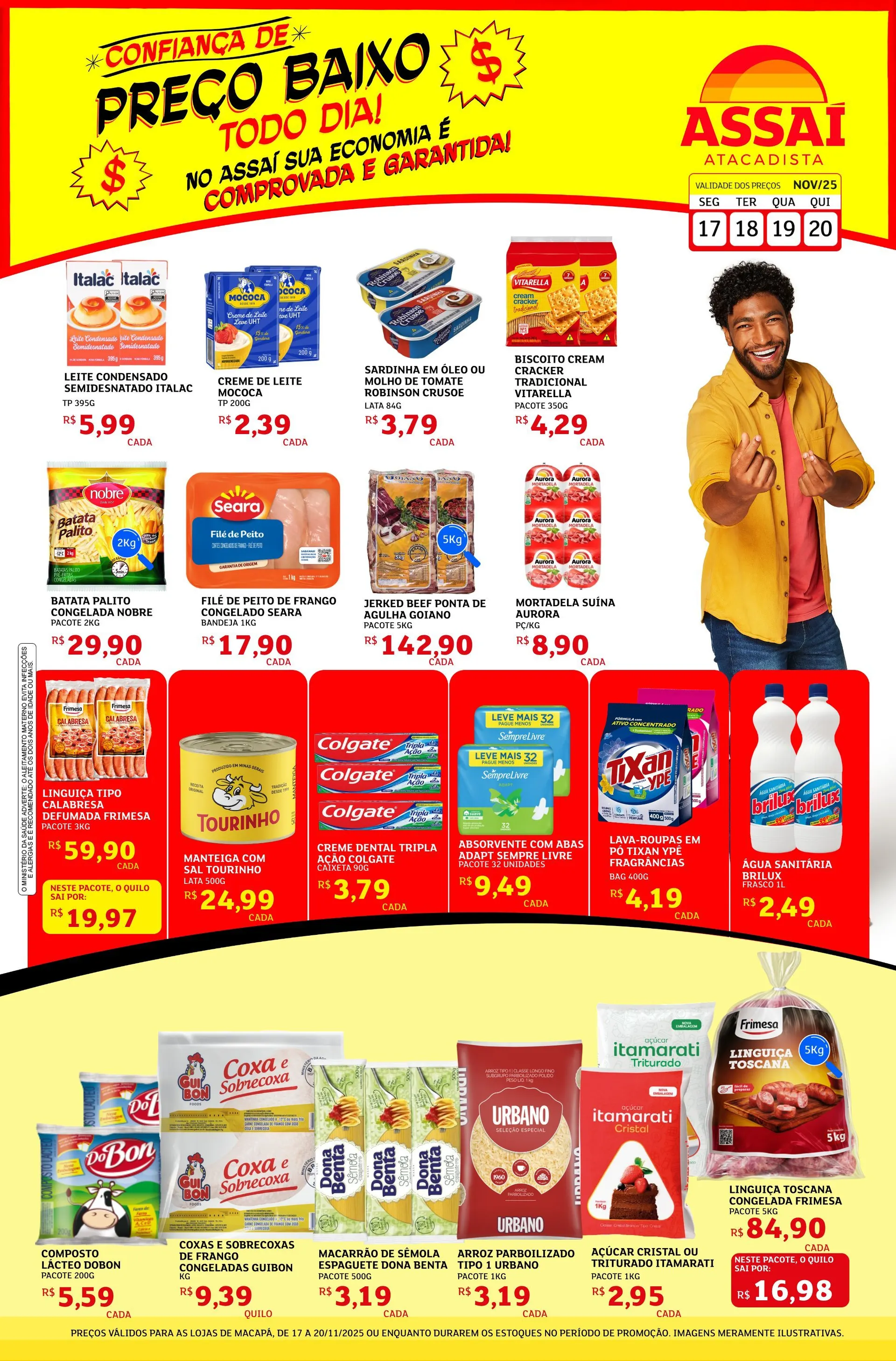 Encarte de Assaí Atacadista Folletos 17 de novembro até 20 de novembro 2025 - Pagina 1