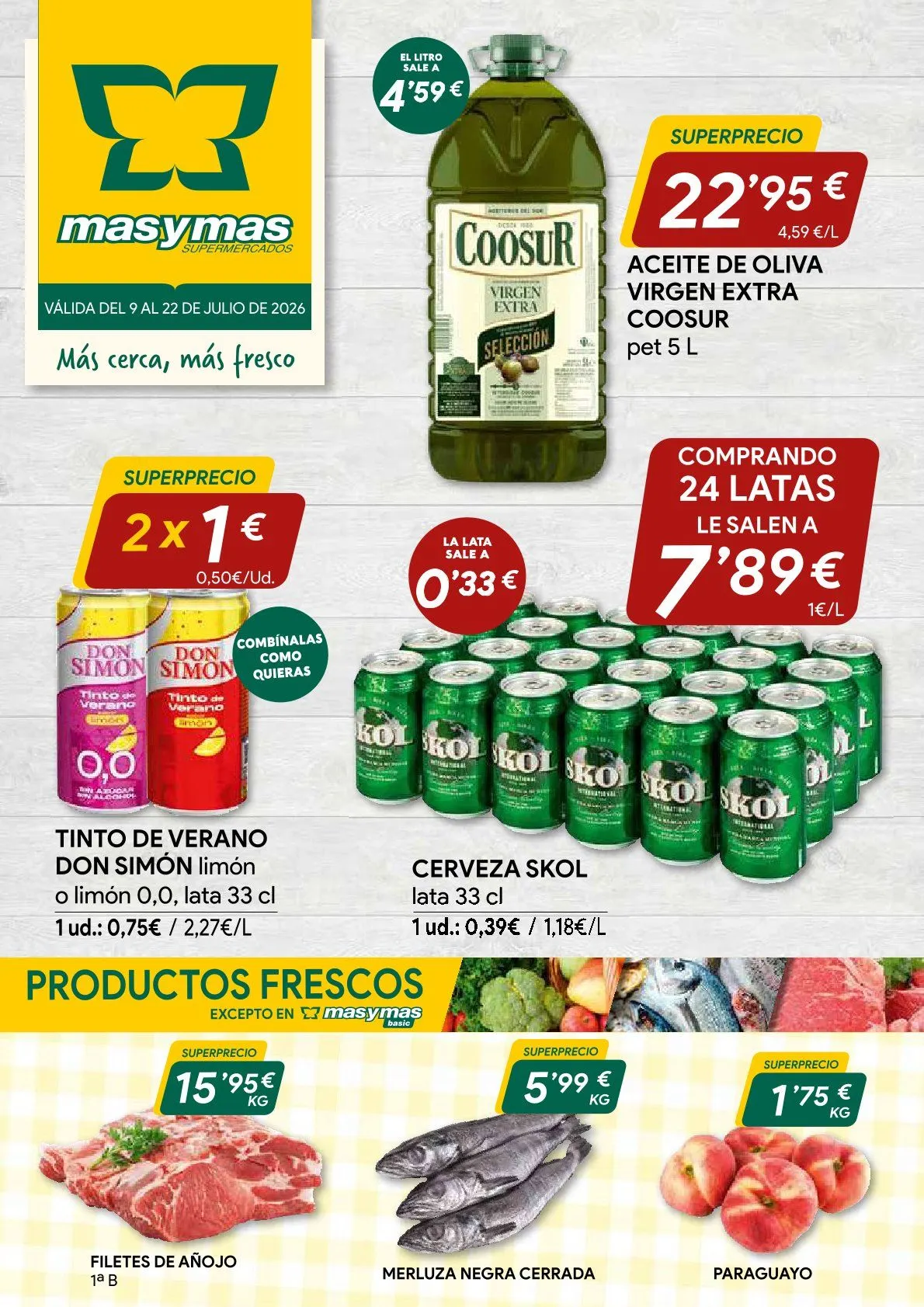 Catálogo de Supermercado Masymas Ofertas 9 de julio al 22 de julio 2026 - Página