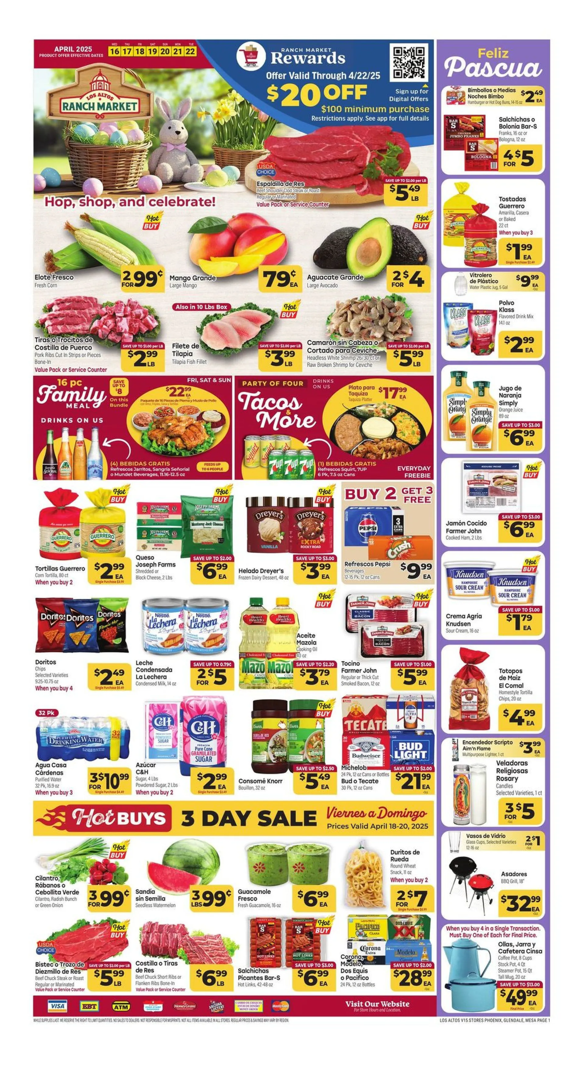 Weekly ad US - Los Altos Ranch Market from April 17 to April 22 2025 - Page 1