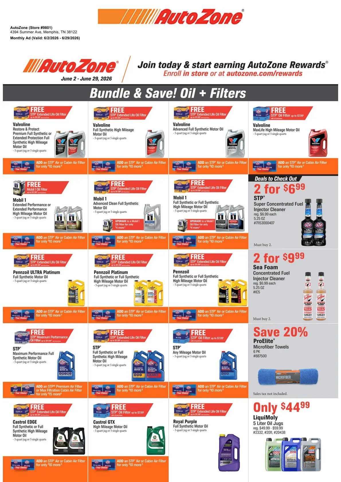 Weekly ad Autozone  Sales from June 2 to June 29 2026 - Page 