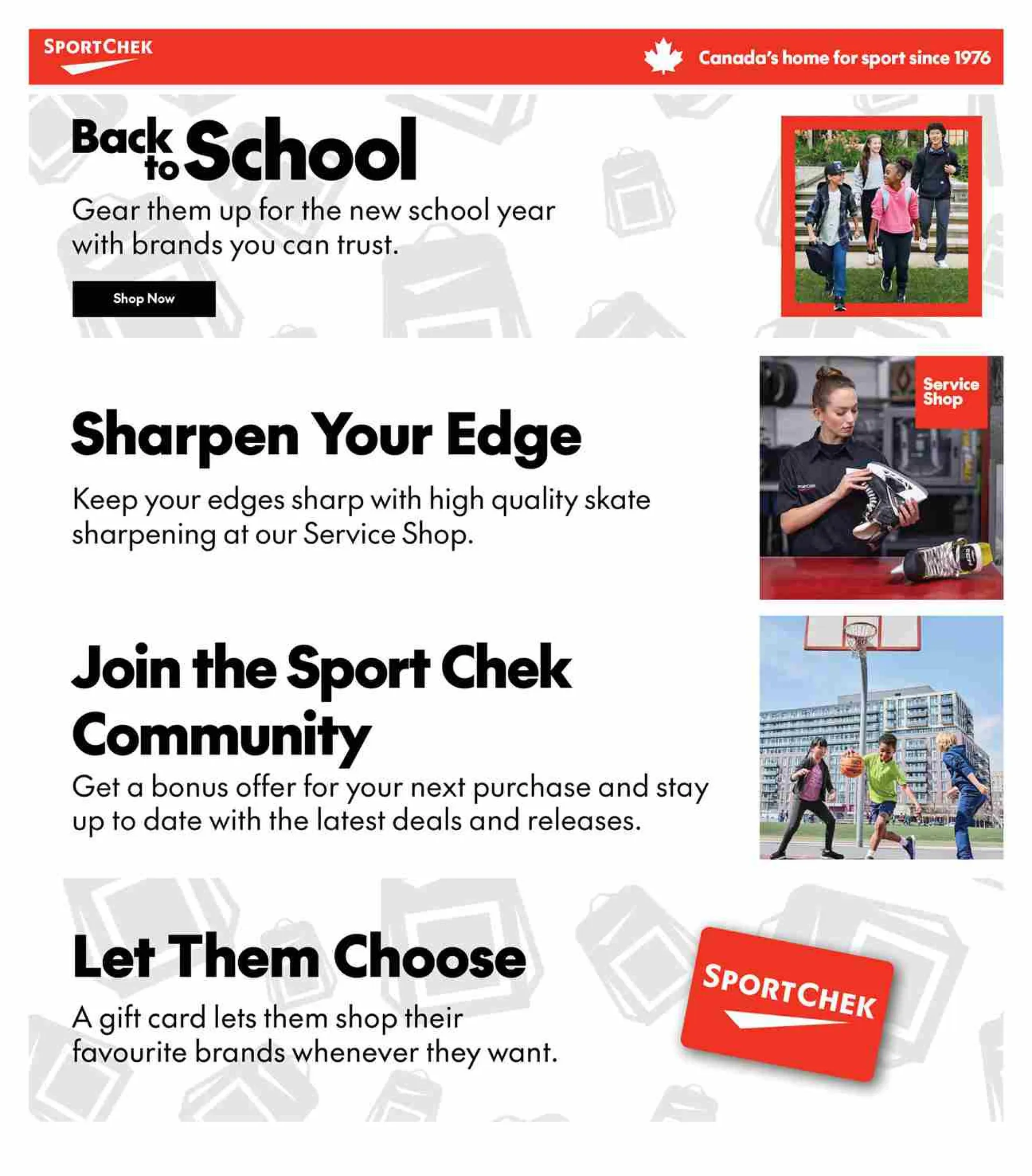 Sport Chek Sales from September 4 to September 10 2025 - flyer page 1