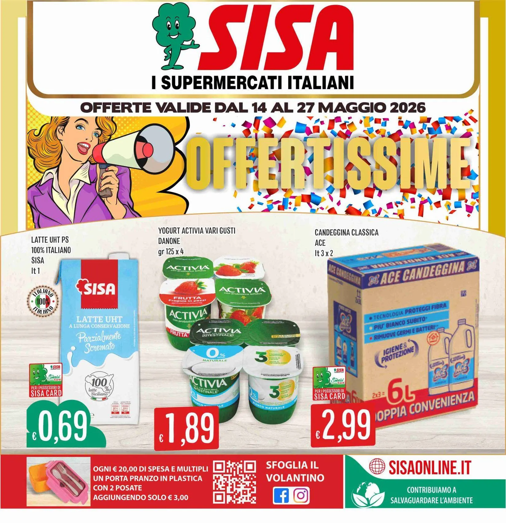 Volantini Sisa da 14 maggio a 27 maggio di 2026 - Pagina del volantino 1