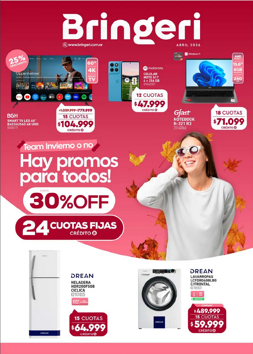 Ofertas de  Bringeri Ofertas 1 de abril al 30 de abril 2026 - Página 1 del catálogo