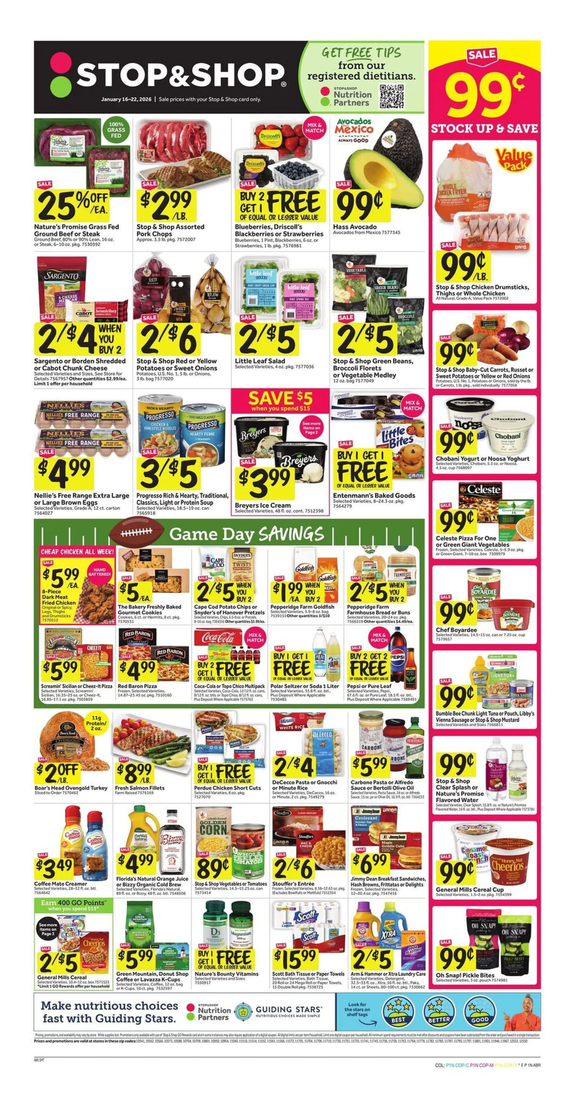 Weekly ad Stop & Shop Sales from January 16 to January 22 2026 - Page 1