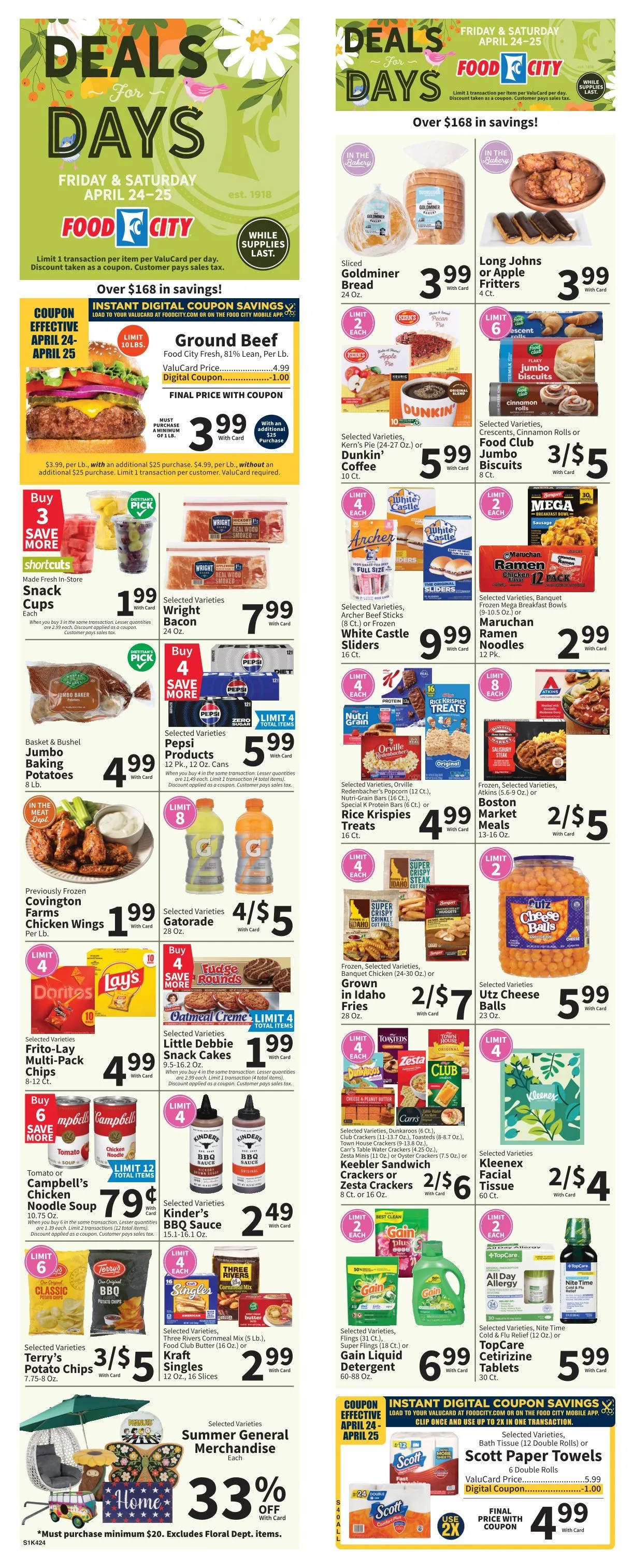 Weekly promotion Food City Sales spanning from April 22 to April 26 2026 - Page 1 for Catalogue 365