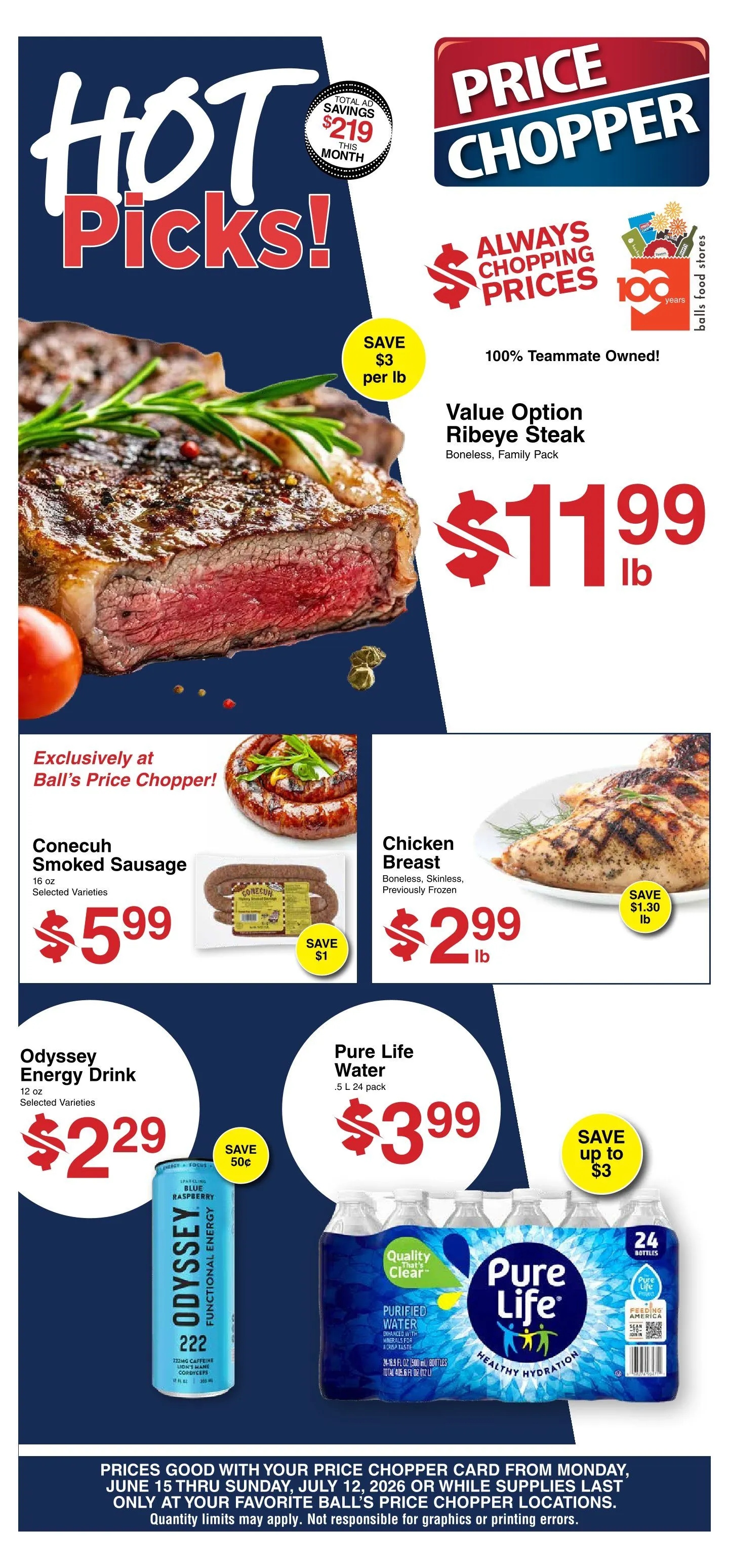 Weekly ad Price Chopper Sales from June 15 to July 12 2026 - Page 1
