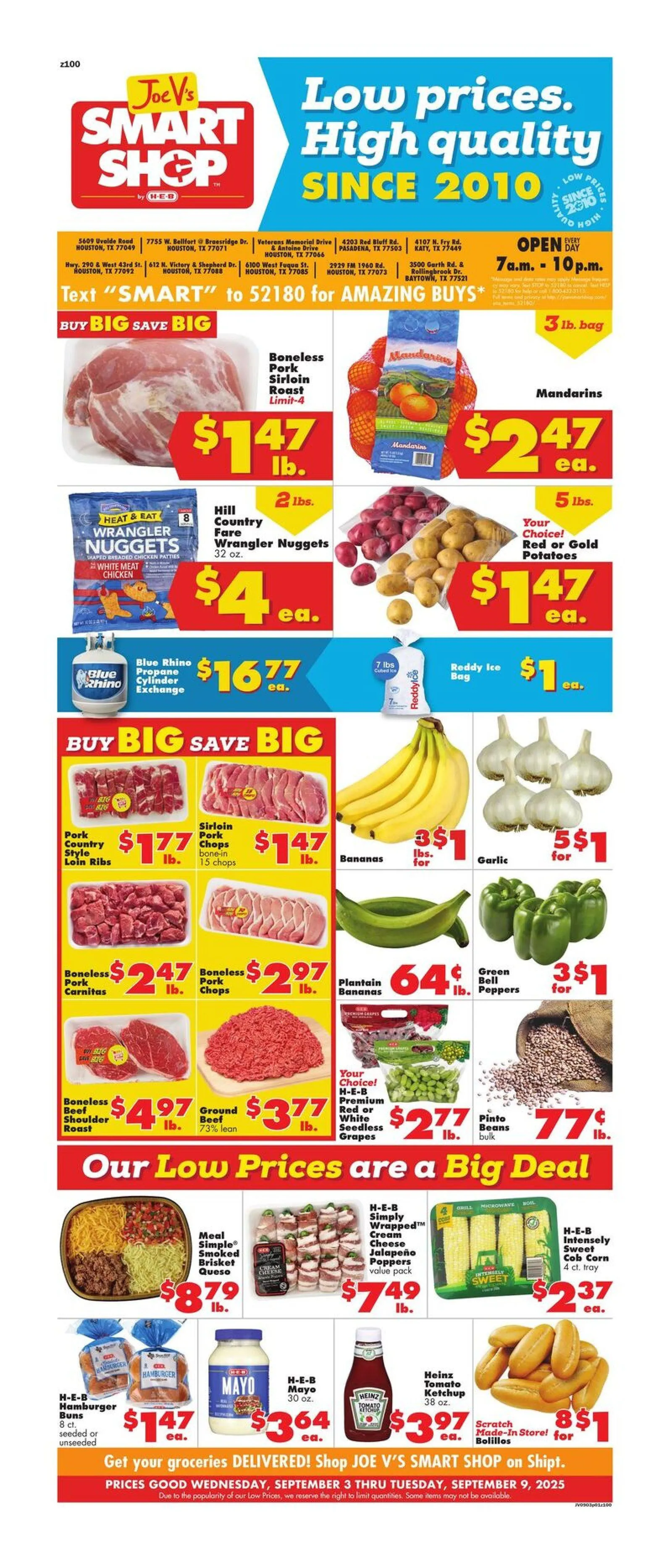 Weekly ad Joe V's Smart Shop Sales from September 3 to September 9 2025 - Page 1