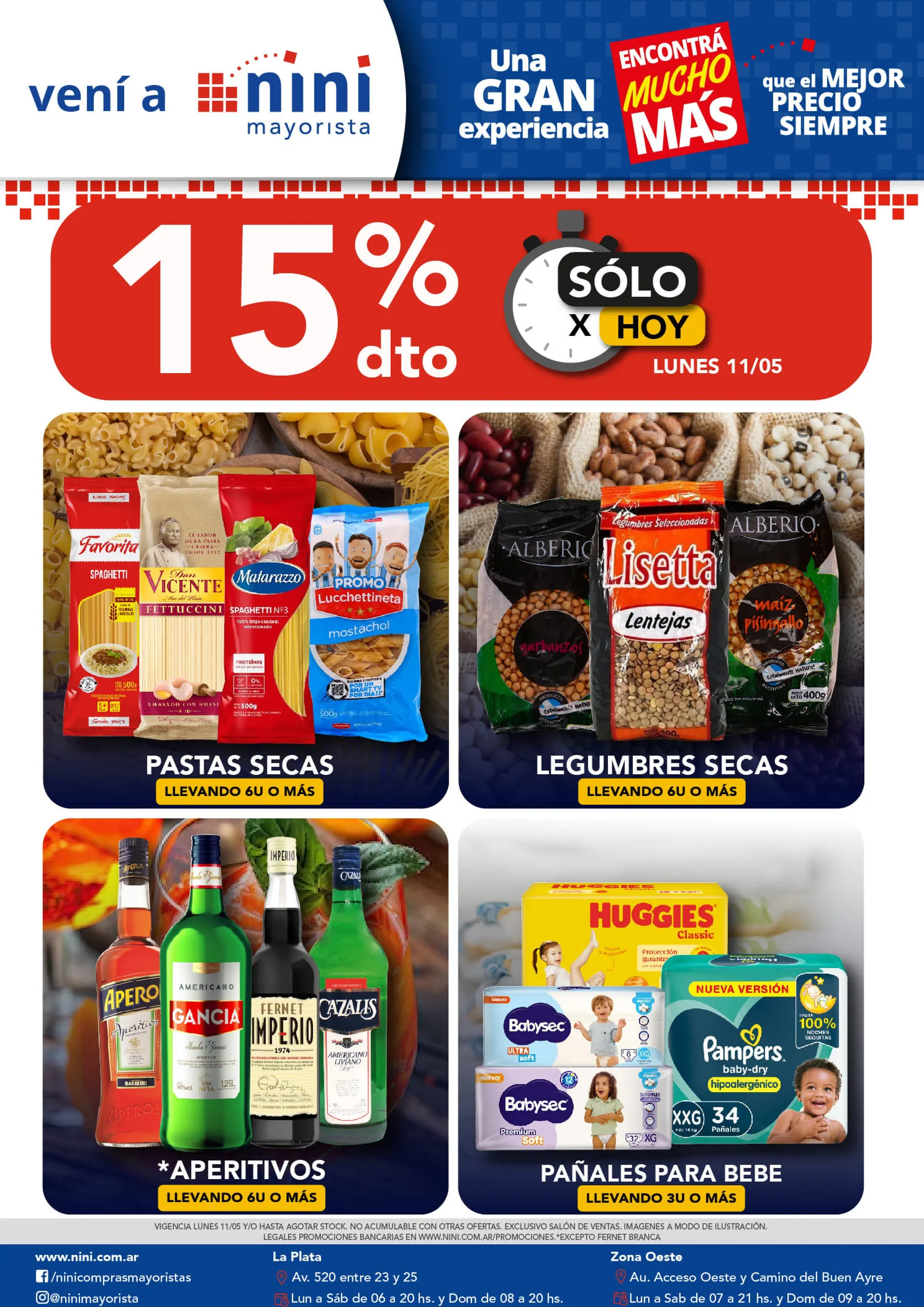 Nini Mayorista Ofertas - 11 de mayo 17 de mayo 2026