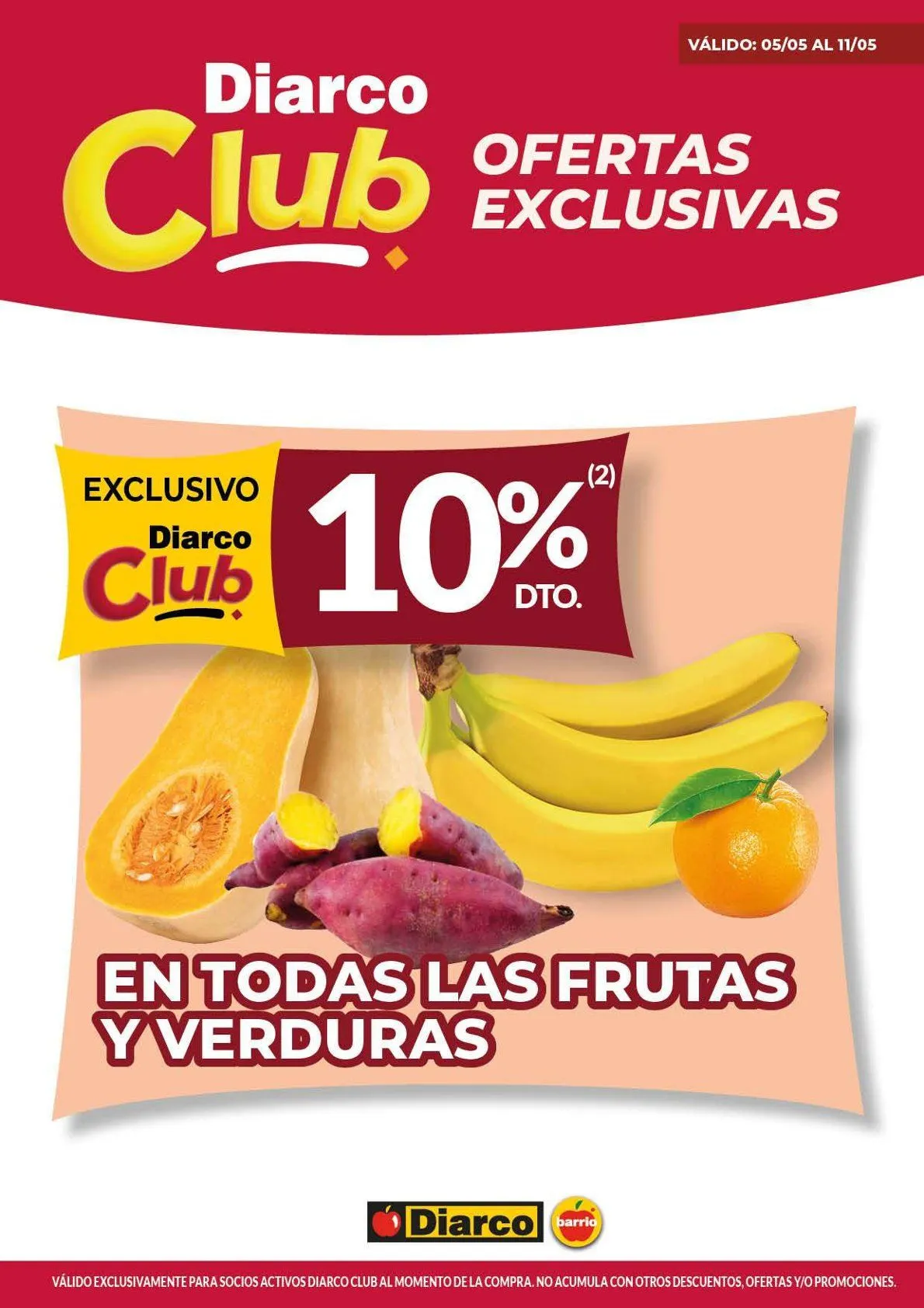 Ofertas de AR - Diarco Ofertas en Frutas y Verduras 5 de mayo al 11 de mayo 2025 - Página 1 del catálogo
