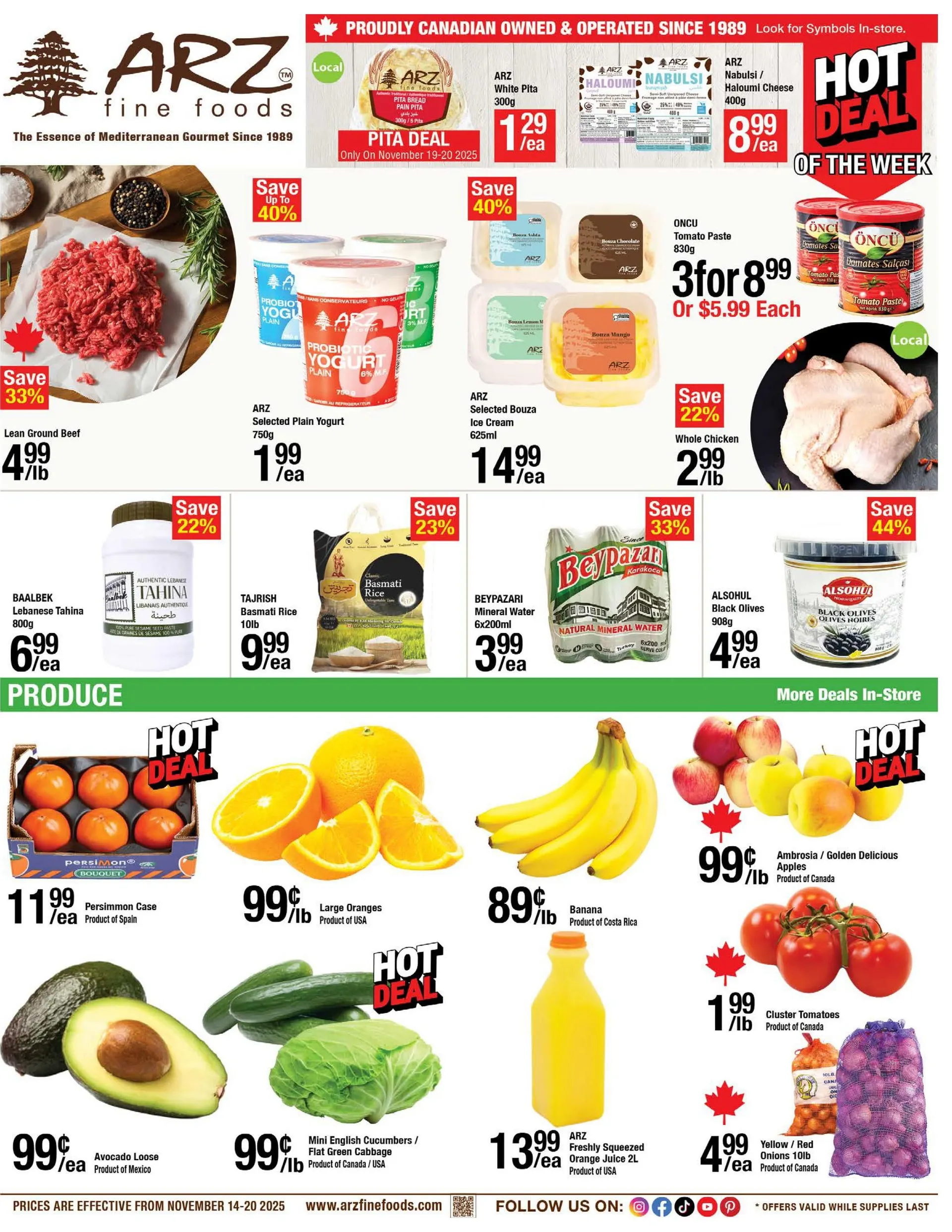 Arz Fine Foods Sales from November 14 to November 20 2025 - flyer page 1