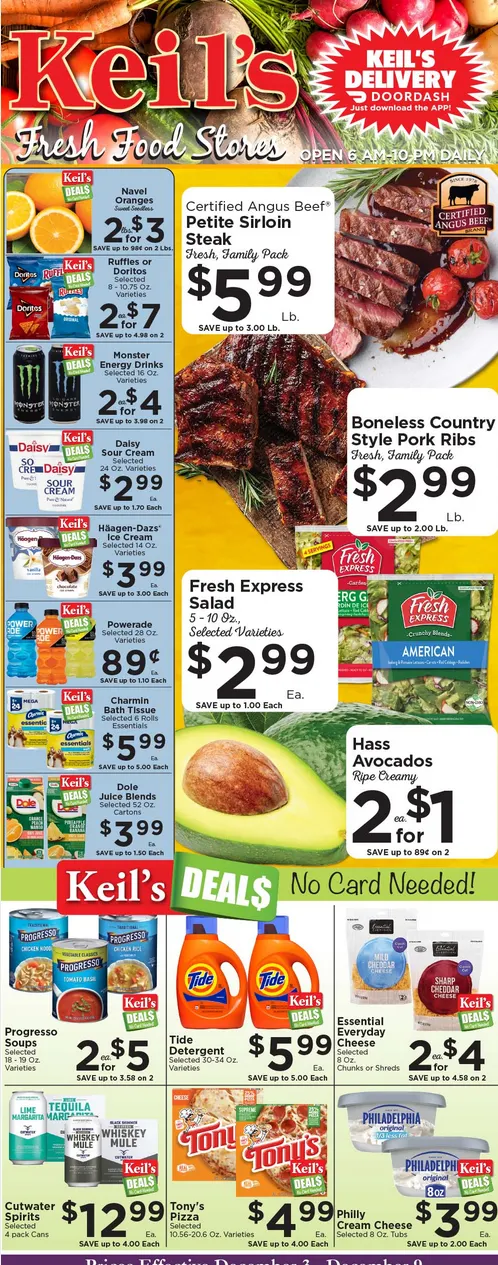 Weekly ad Keil's Fresh Food Sales from December 3 to December 9 2025 - Page 1