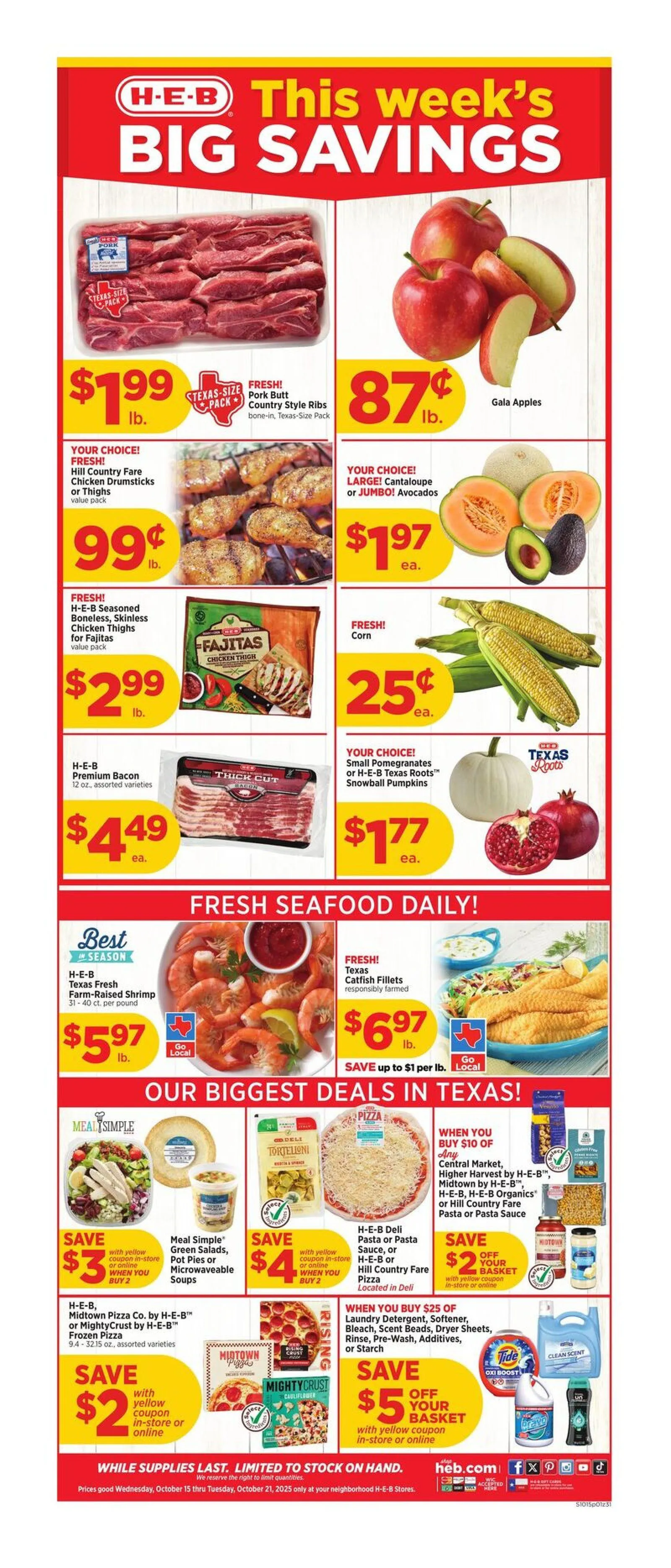 Weekly ad H-E-B weekly ads from October 15 to October 21 2025 - Page 1