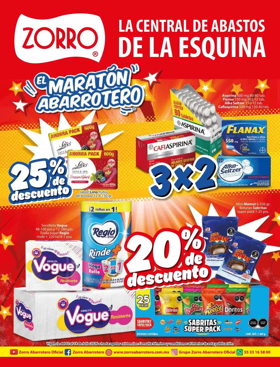Catálogo de Zorro Ofertas 1 de julio al 14 de julio 2026 - Pagina 