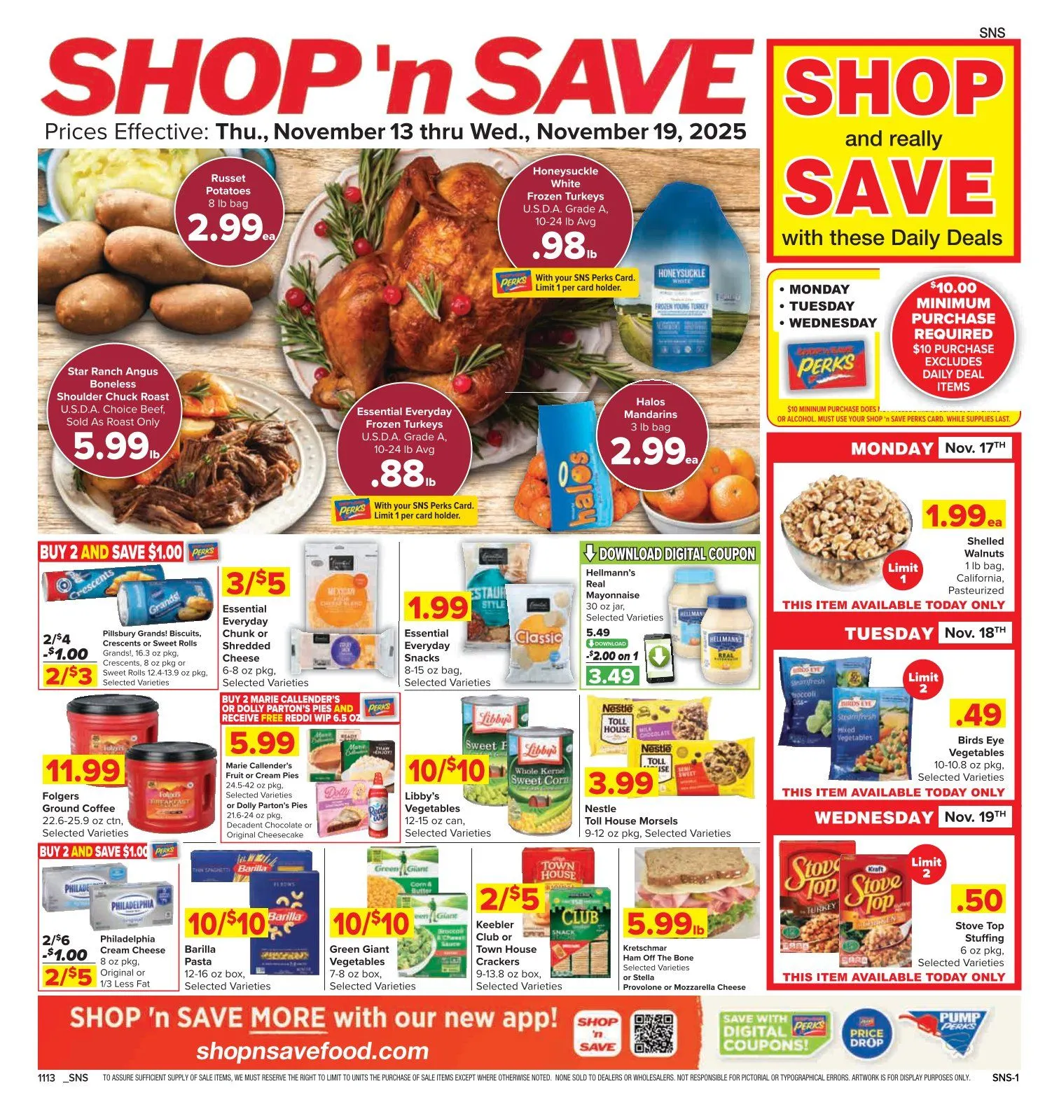 Weekly ad Shop'n Save Sales from November 13 to November 19 2025 - Page