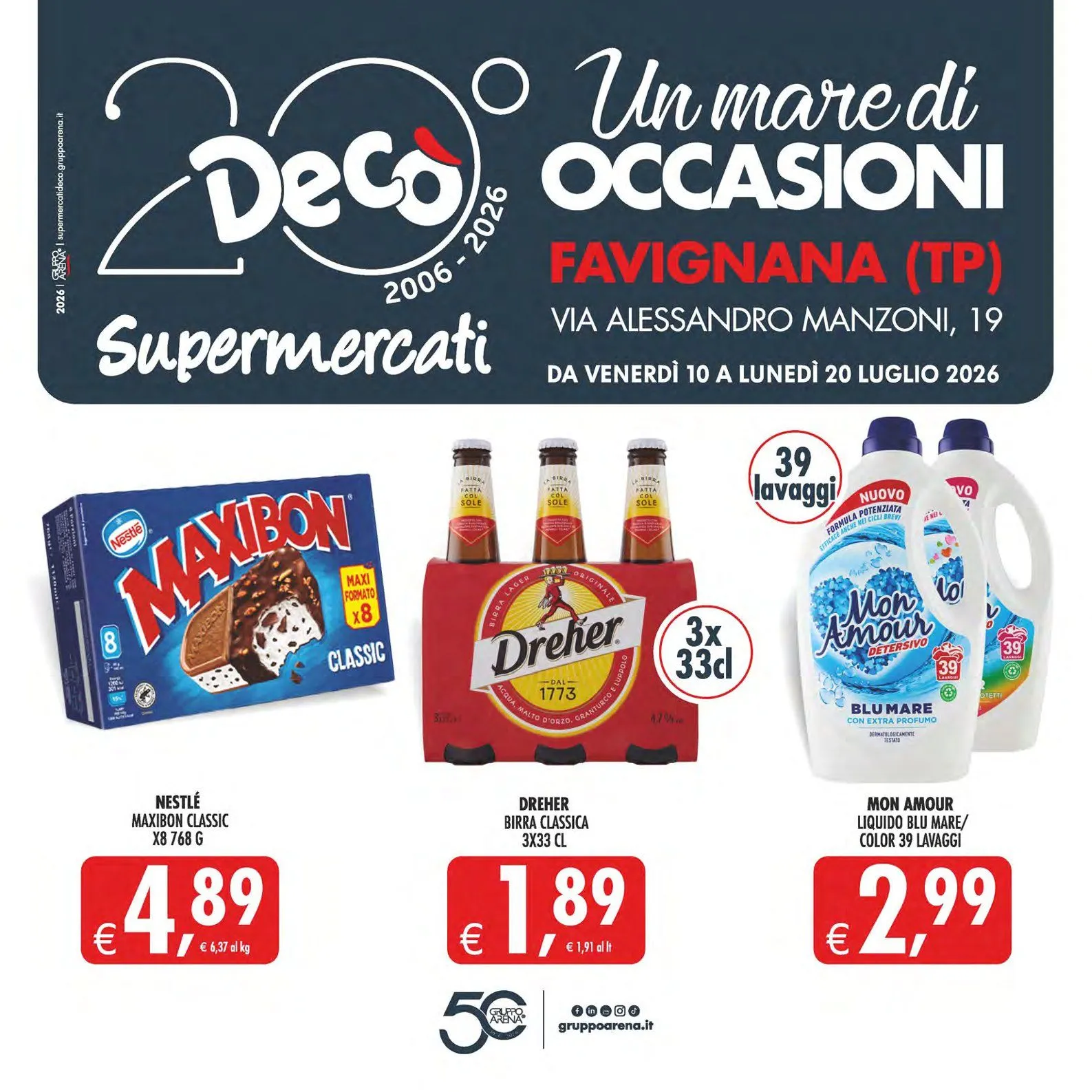 Volantini Deco Supermercati da 10 luglio a 20 luglio di 2026 - Pagina del volantino 1