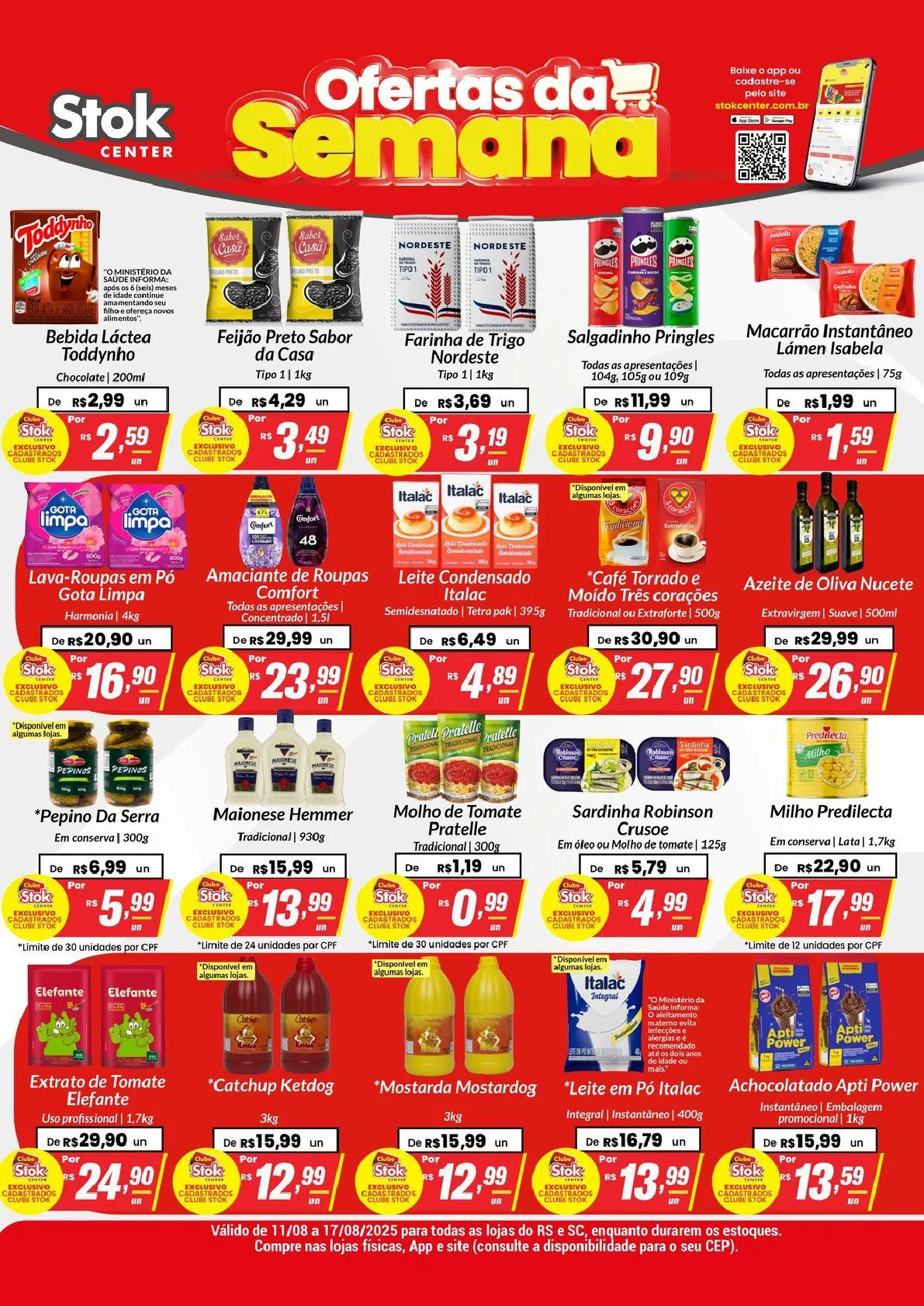 Encarte de Folhetos Stok Center 11 de agosto até 18 de agosto 2025 - Pagina 1
