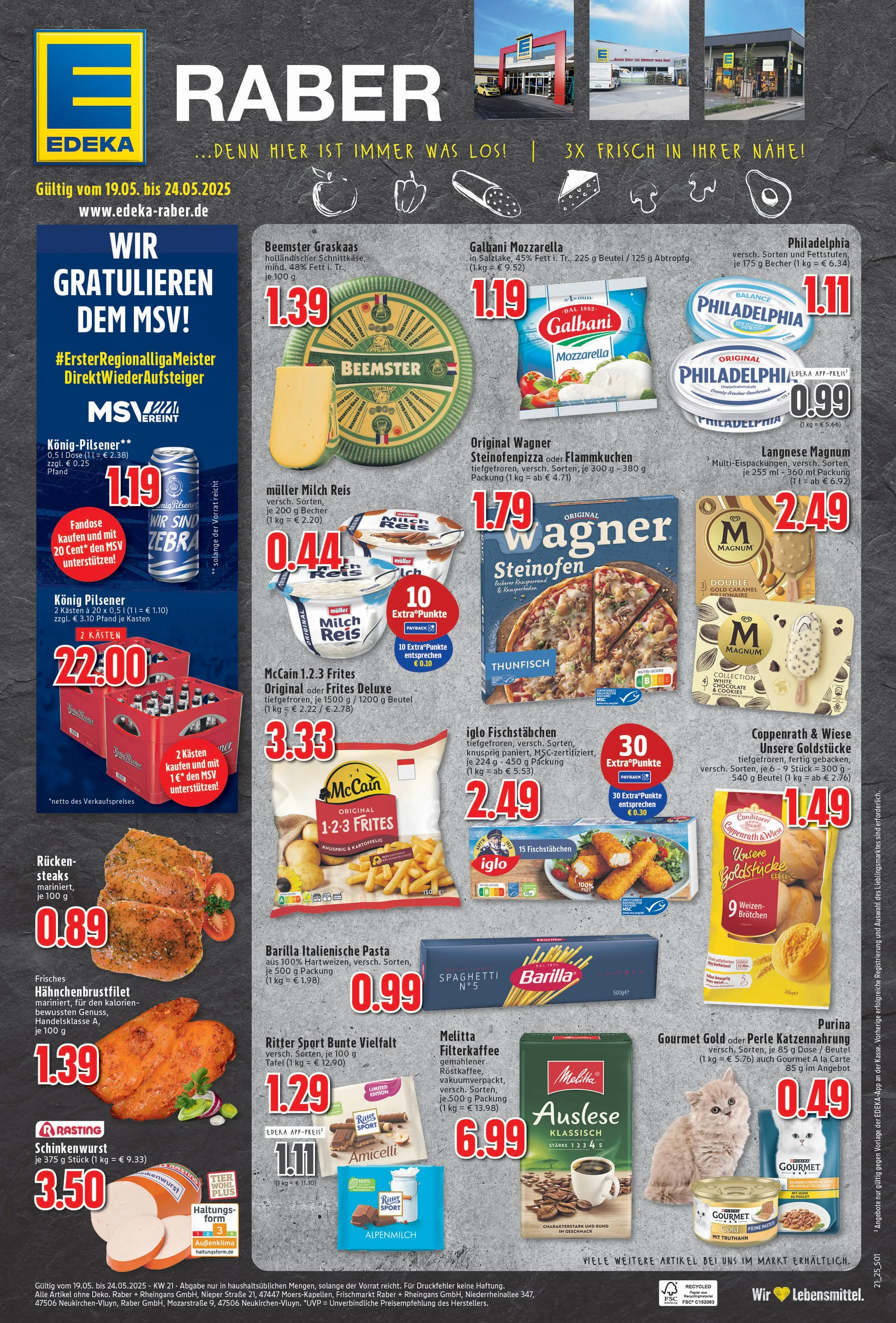 Edeka Prospekt von 19. Mai bis 24. Mai 2025 - Prospekt seite 1