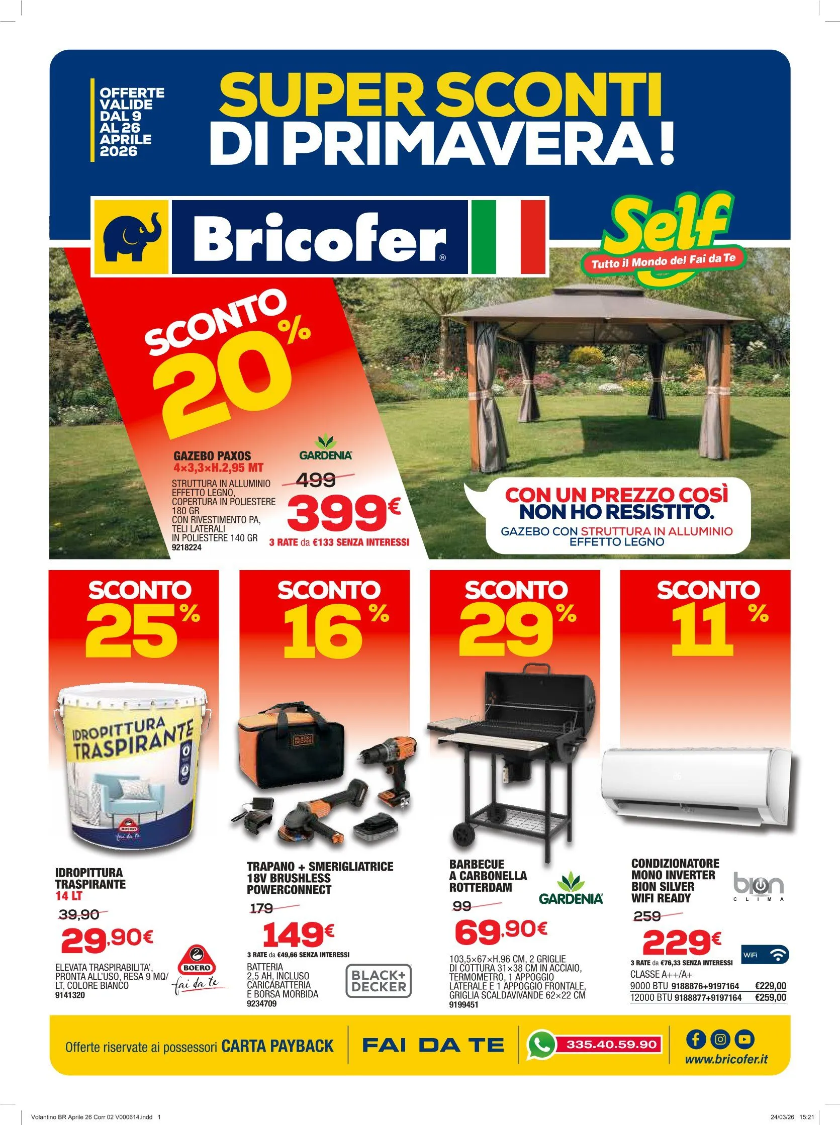 Volantini Bricofer da 9 aprile a 1 maggio di 2026 - Pagina del volantino 