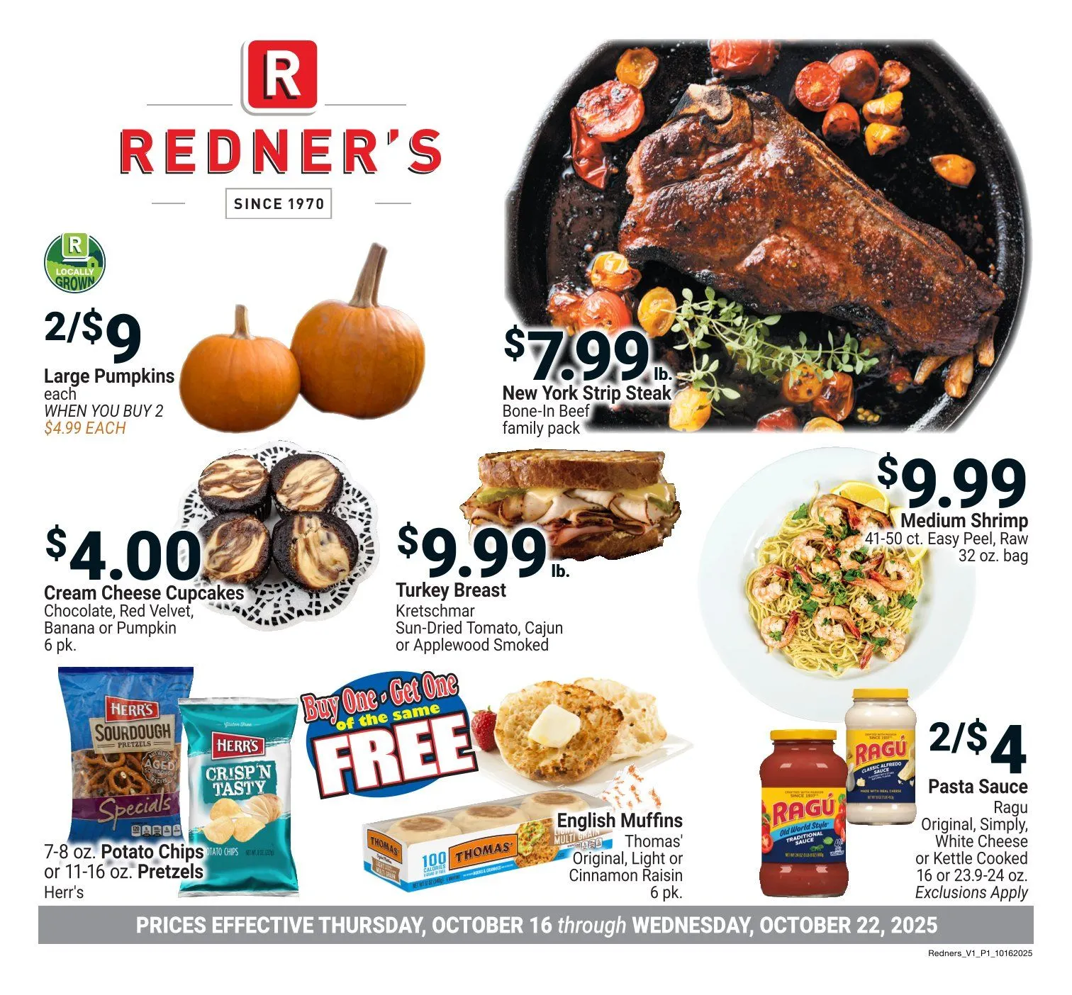 Weekly ad Redner's Market Sales from October 16 to October 22 2025 - Page 