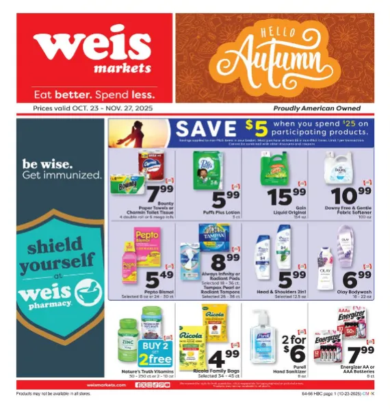 Weekly ad Weis Sales from October 23 to October 27 2025 - Page 