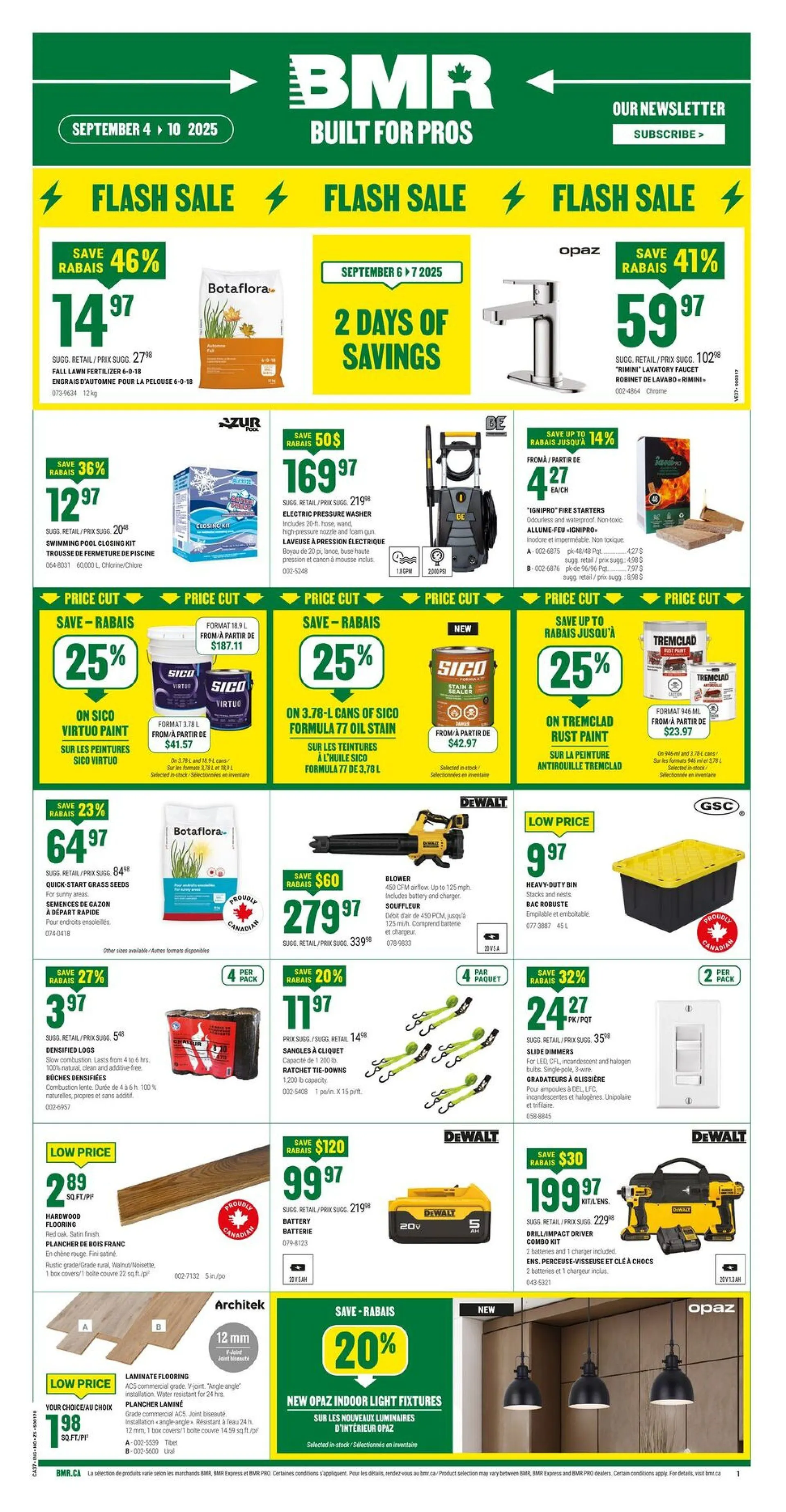 BMR Sales from September 4 to September 10 2025 - flyer page 1