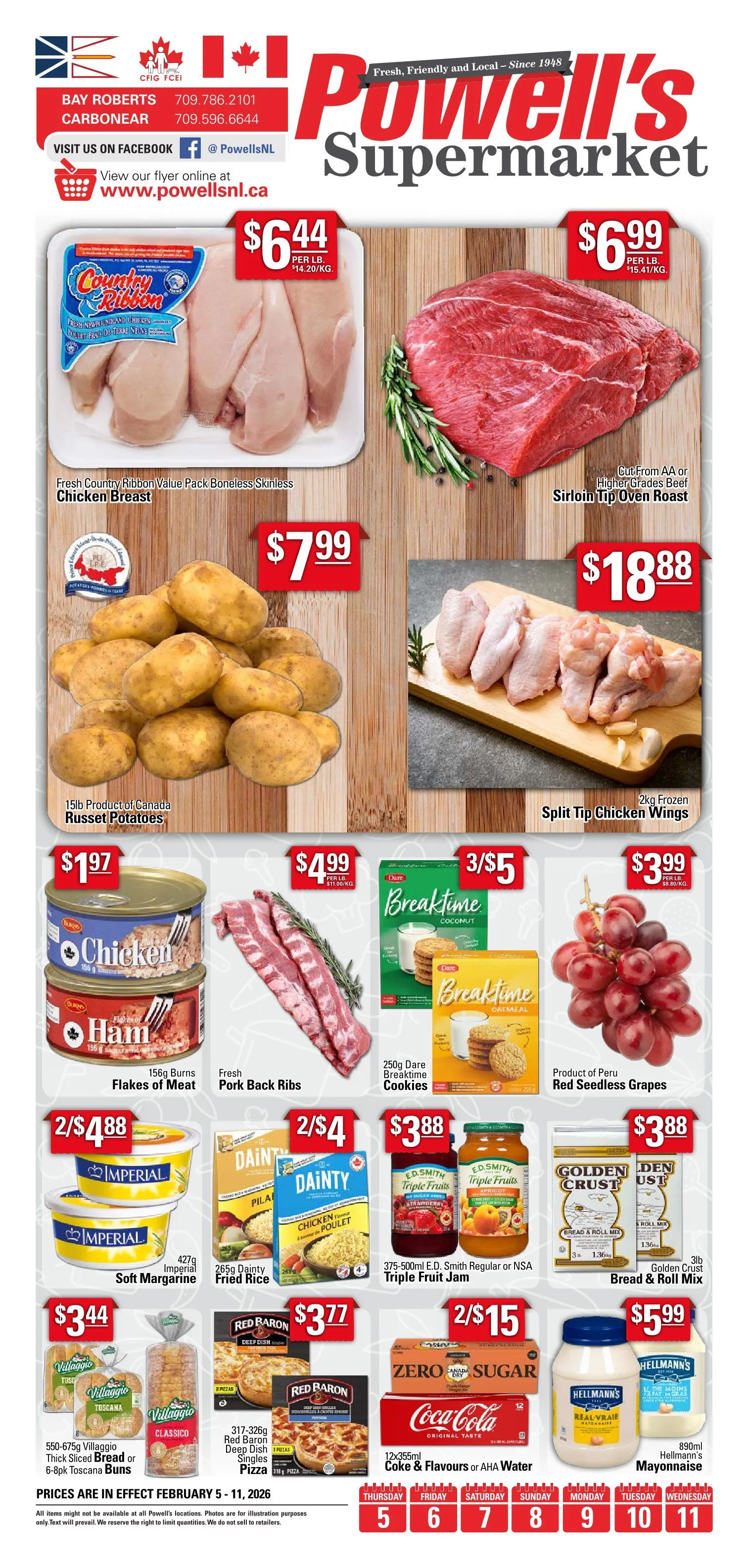 Powell's Supermarket Sales from February 5 to February 11 2026 - flyer page 