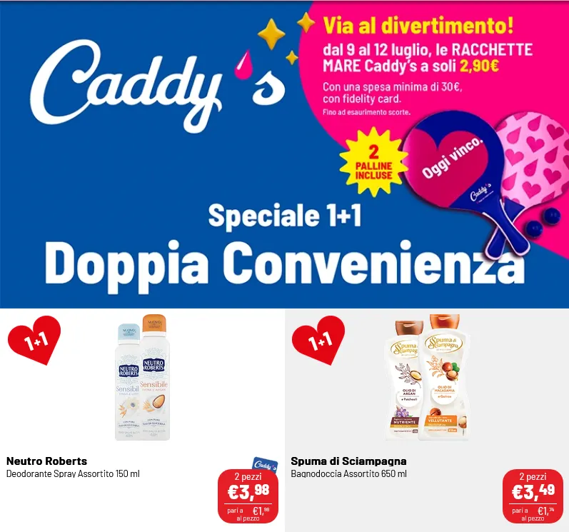  Volantini Caddy's da 24 luglio a 28 luglio di 2026 - Pagina del volantino 1