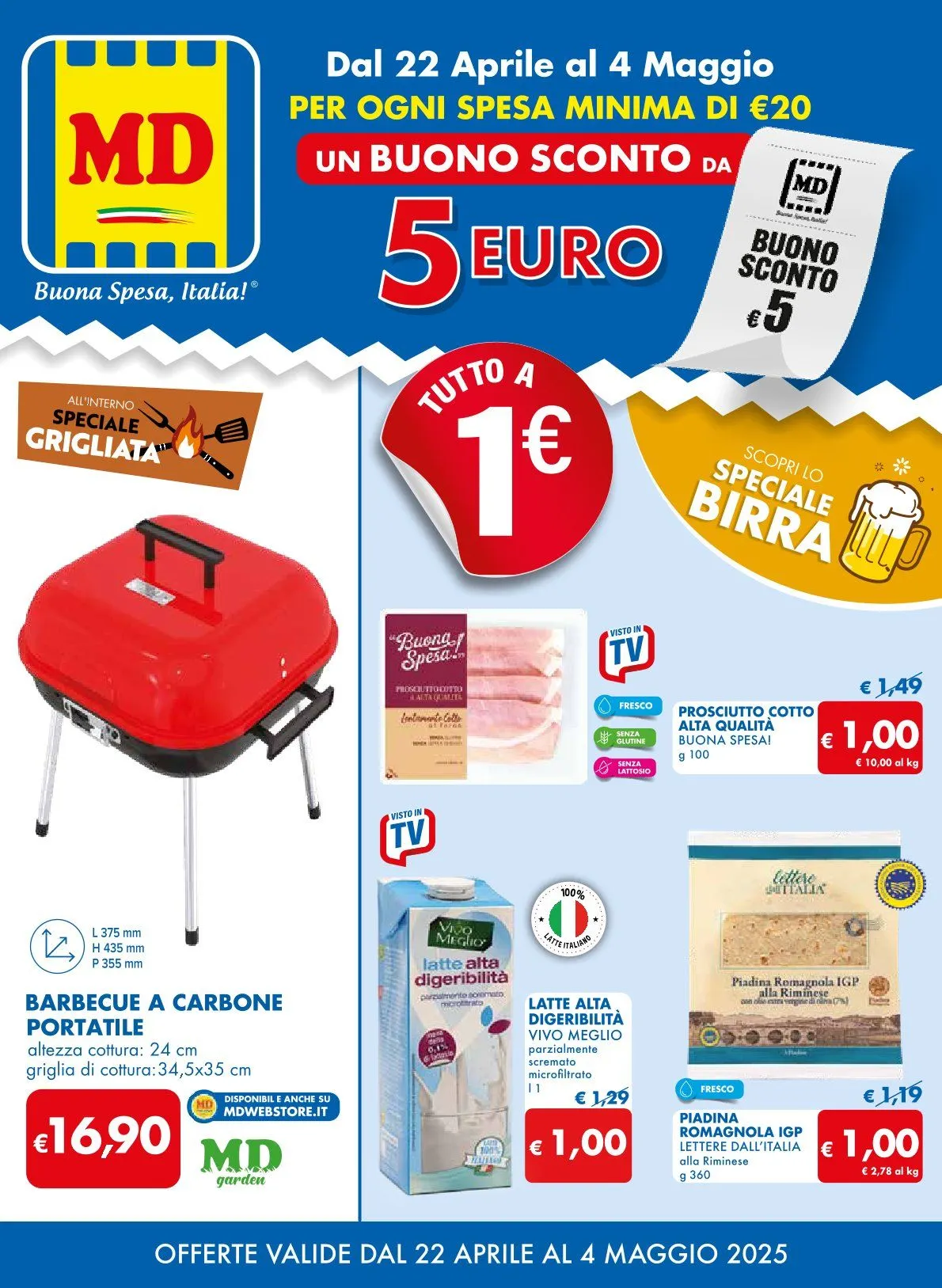 MD Discount Volantino da 22 aprile a 4 maggio di 2025 - Pagina del volantino 1