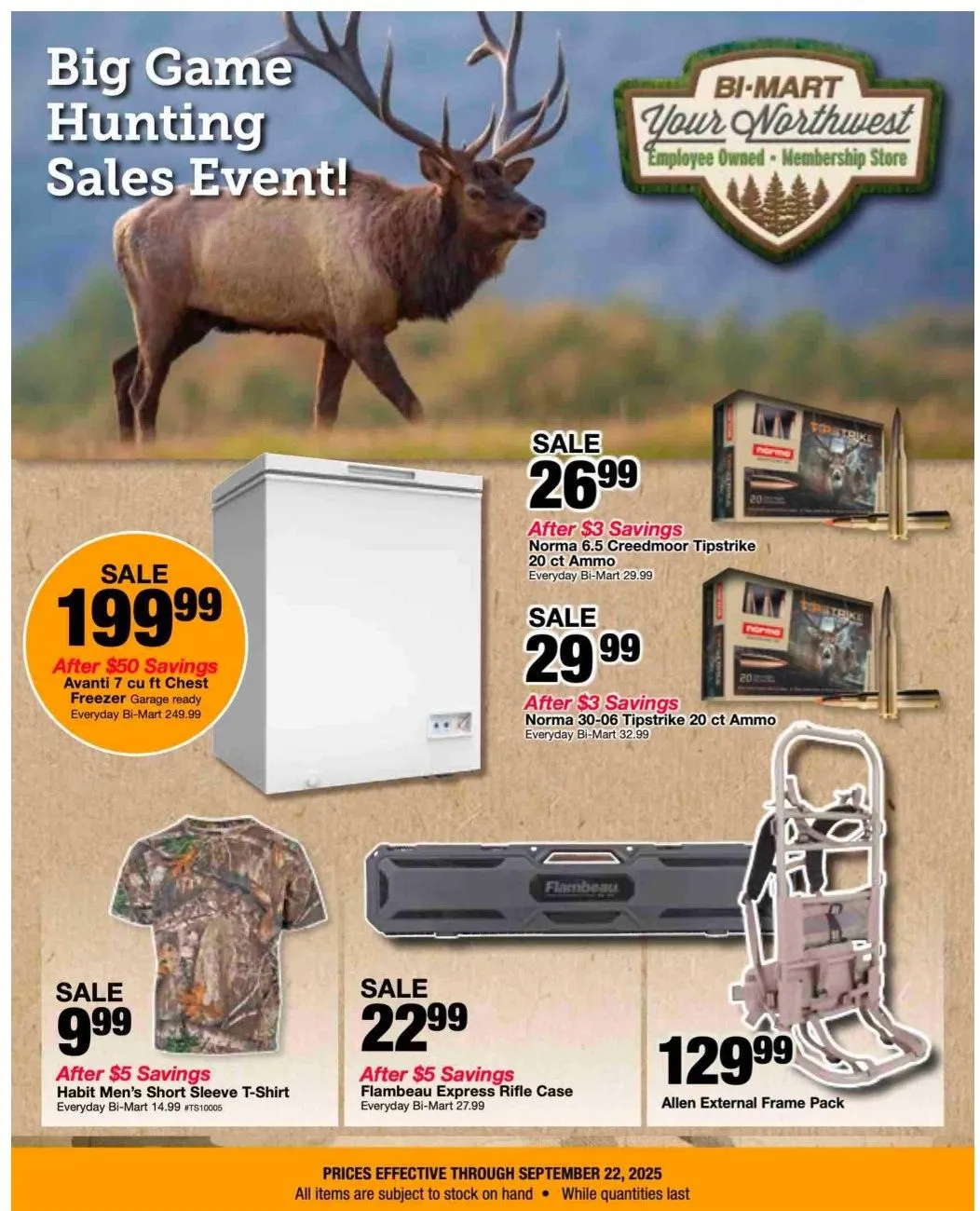 Weekly ad Bi-Mart Sales from September 9 to September 22 2025 - Page 1