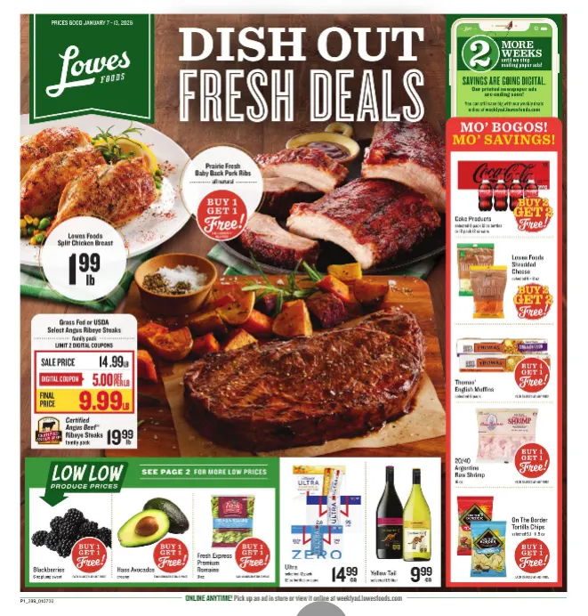 Weekly ad Lowes Foods Sales from January 7 to January 13 2026 - Page 