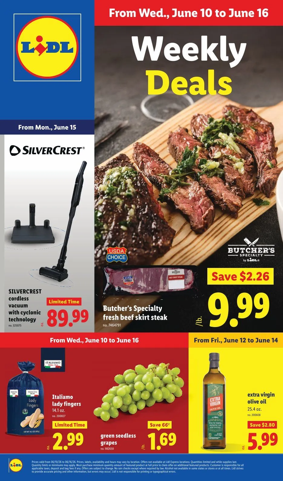 Weekly promotion Lidl Sales spanning from June 10 to June 16 2026 - Page 1 for Catalogue 365