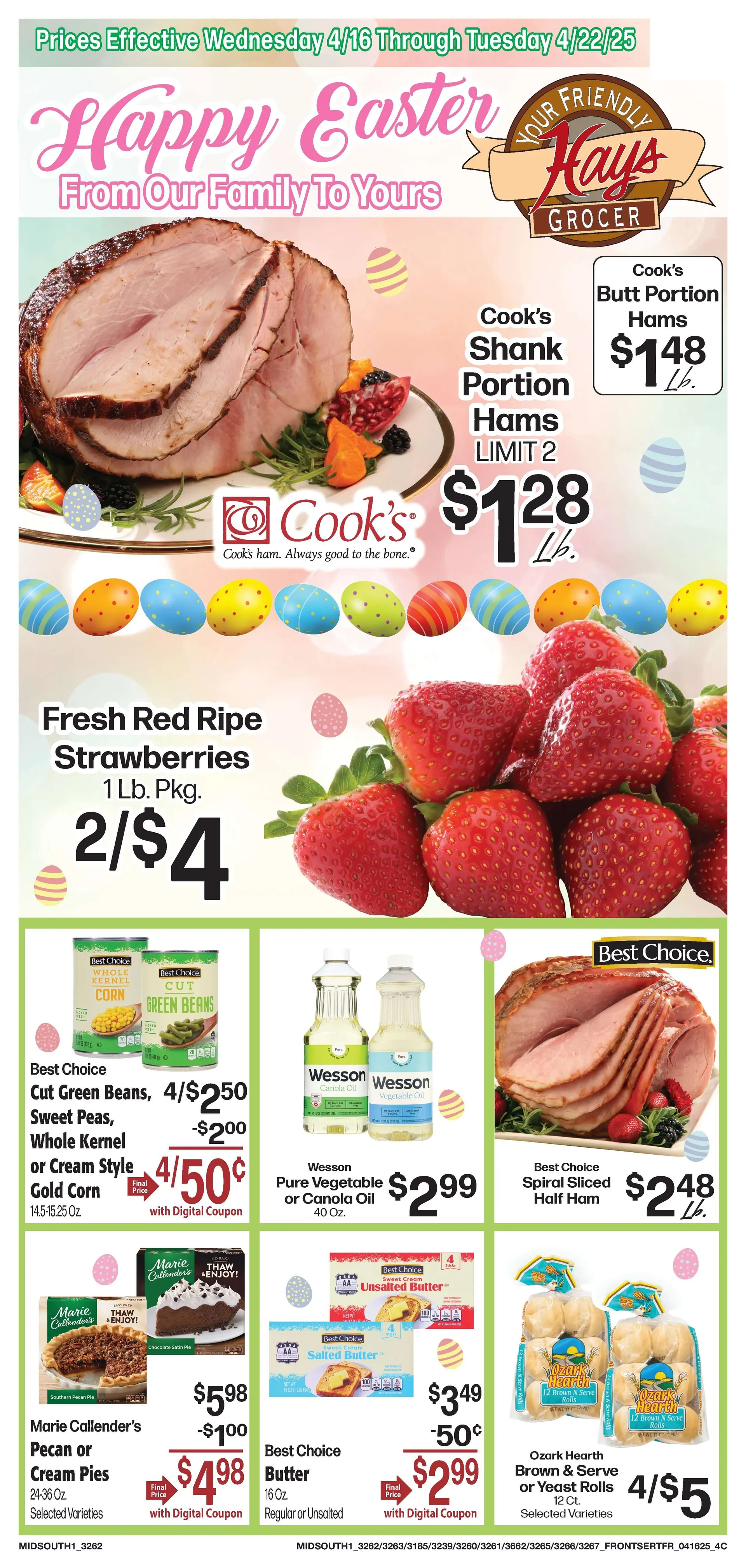 Weekly ad Hays Supermarket Sales from April 16 to April 22 2025 - Page 